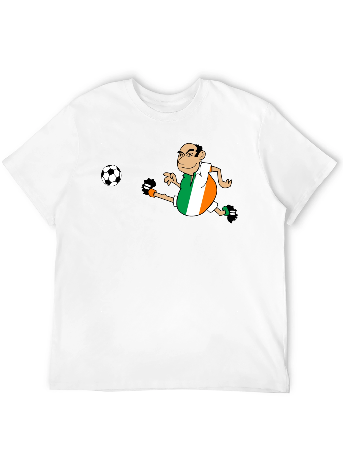 Ireland Soccer T-Shirt - Funny Cartoon Design