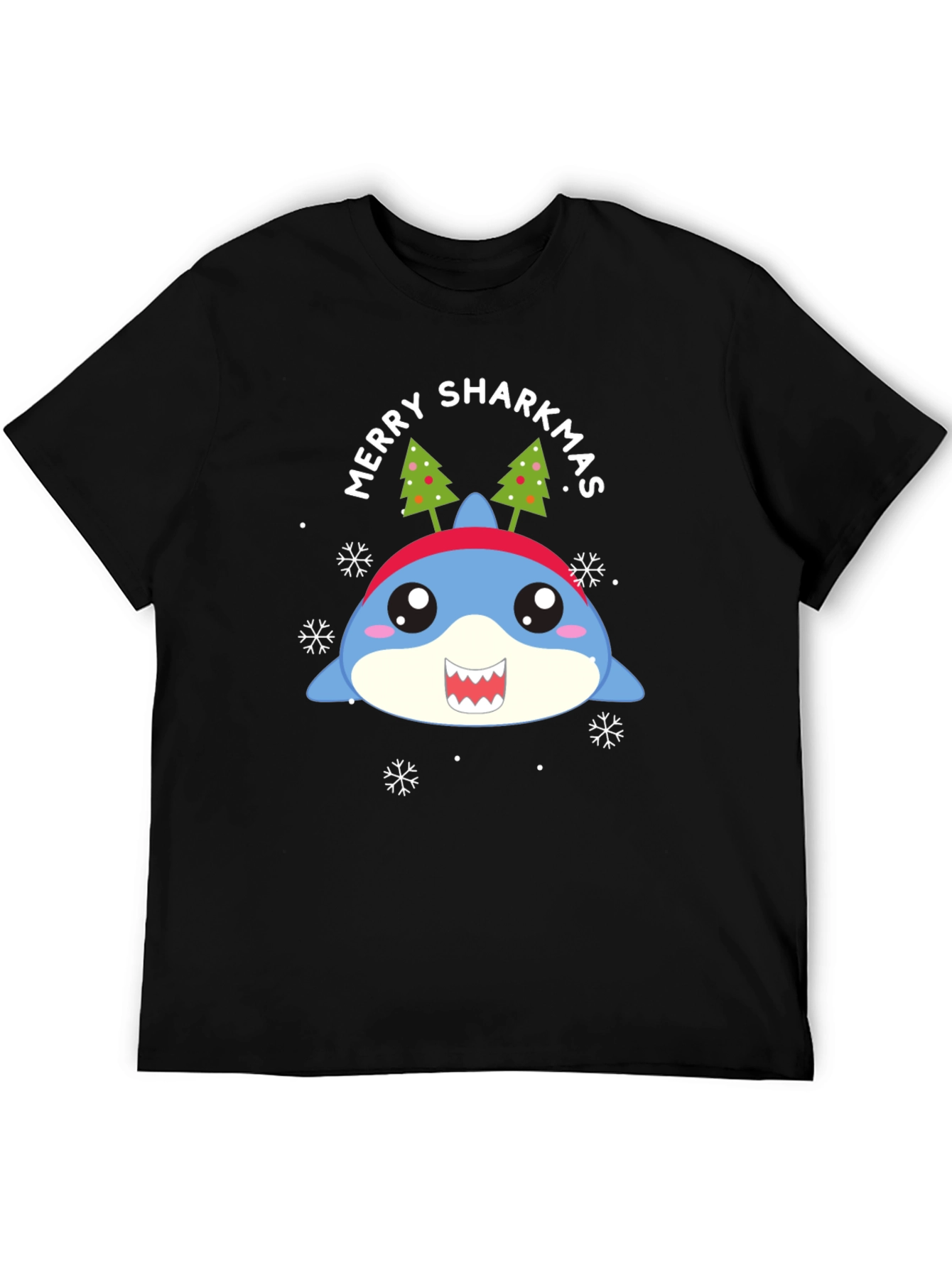 Merry Sharkmas T-Shirt - Holiday Shark Tee