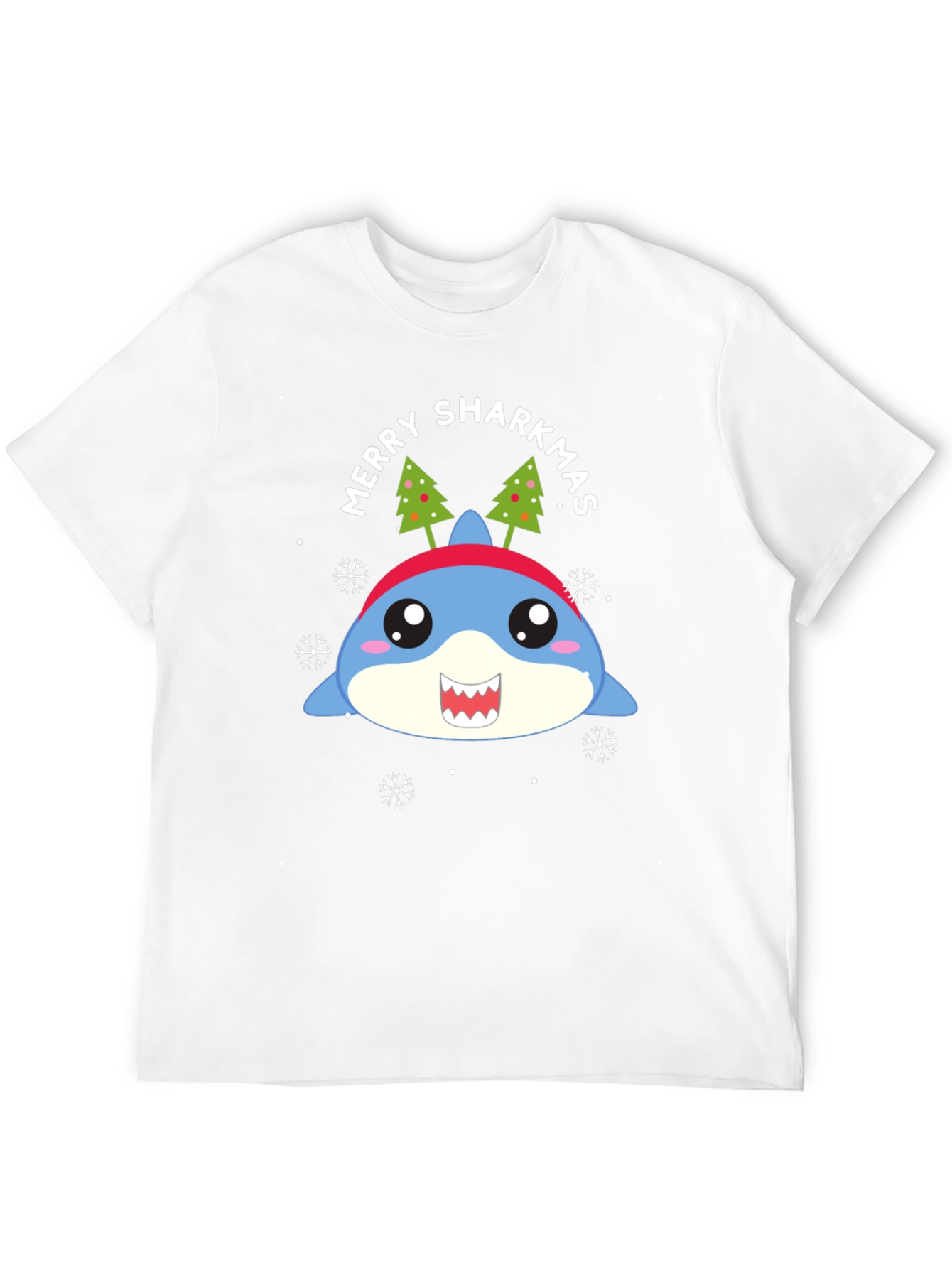 Merry Sharkmas T-Shirt - Holiday Shark Tee
