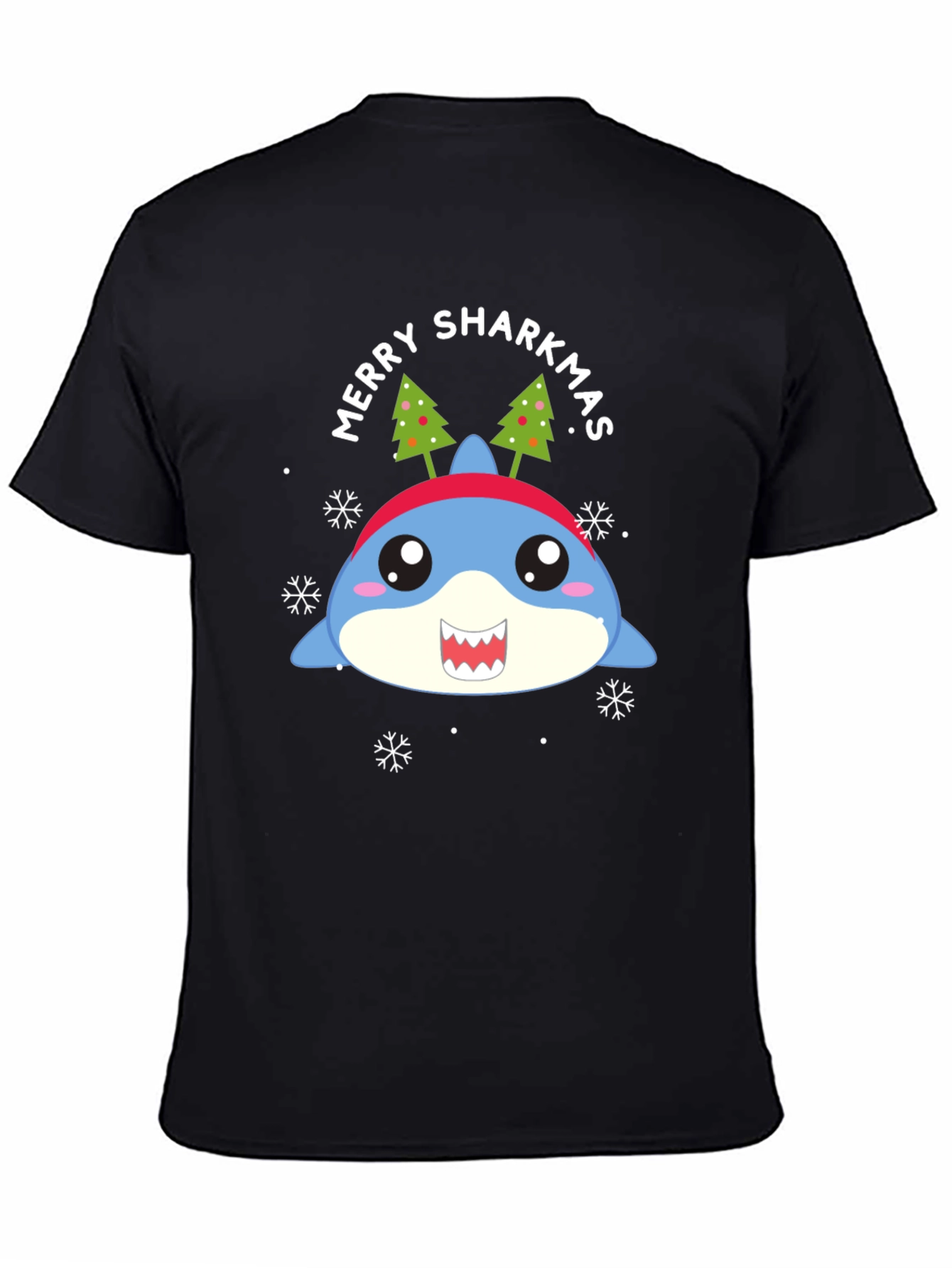 Merry Sharkmas T-Shirt - Holiday Shark Tee