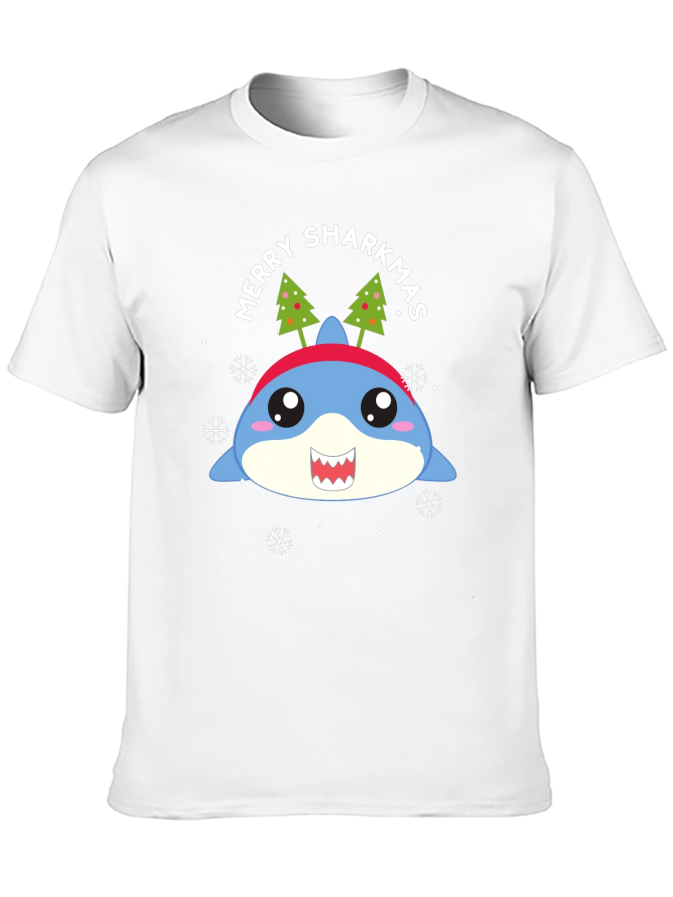 Merry Sharkmas T-Shirt - Holiday Shark Tee