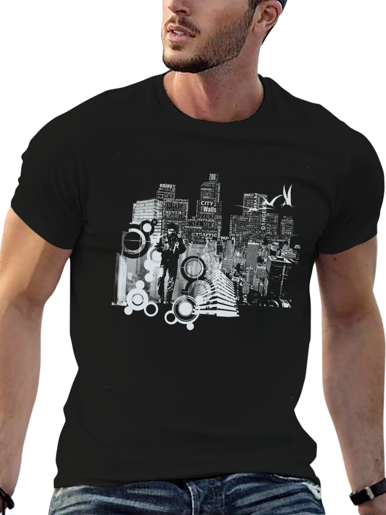 Urban Graphic T-Shirt: Cityscape Tee