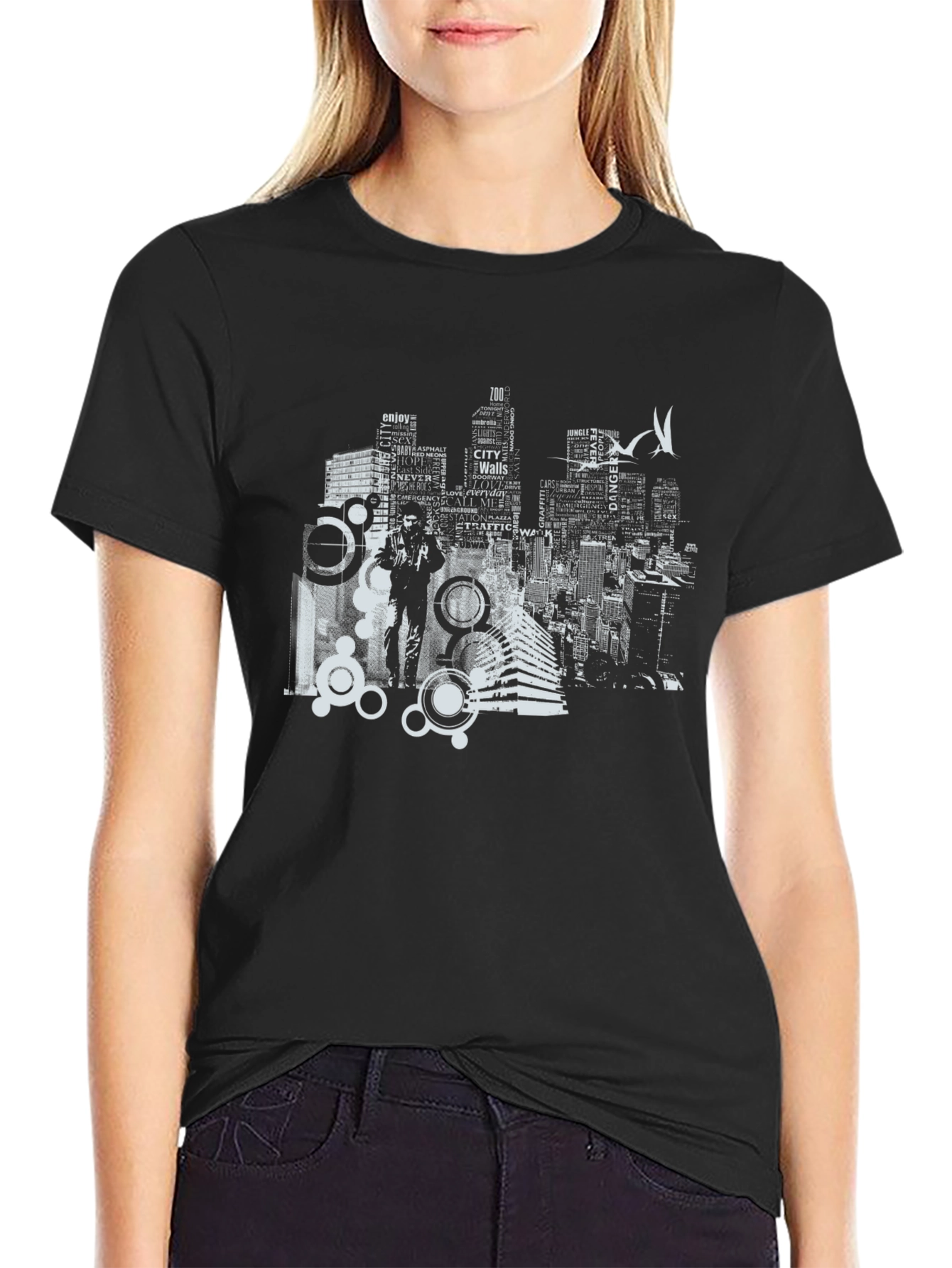 Urban Graphic T-Shirt: Cityscape Tee