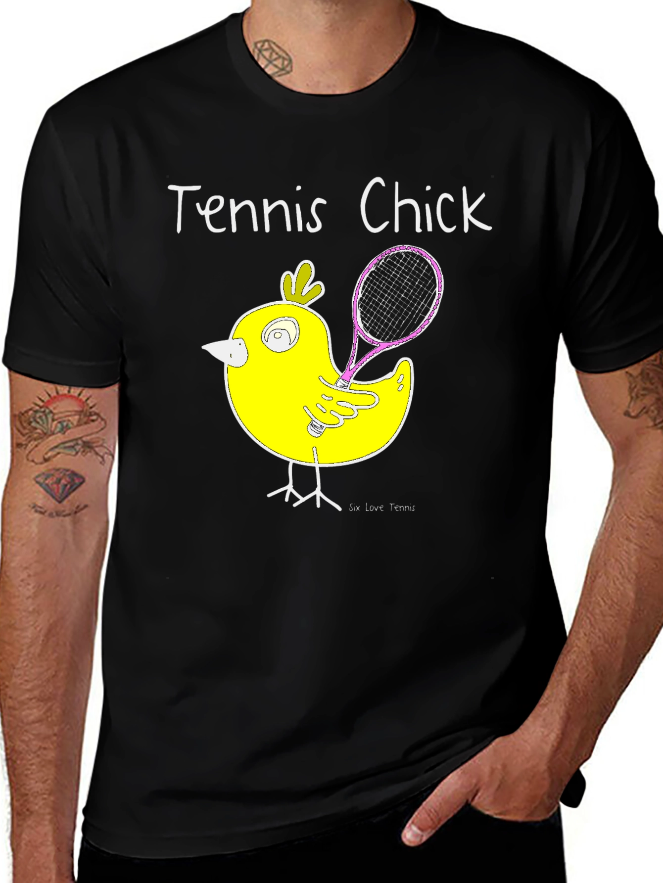 Tennis Chick T-Shirt - Playful Design
