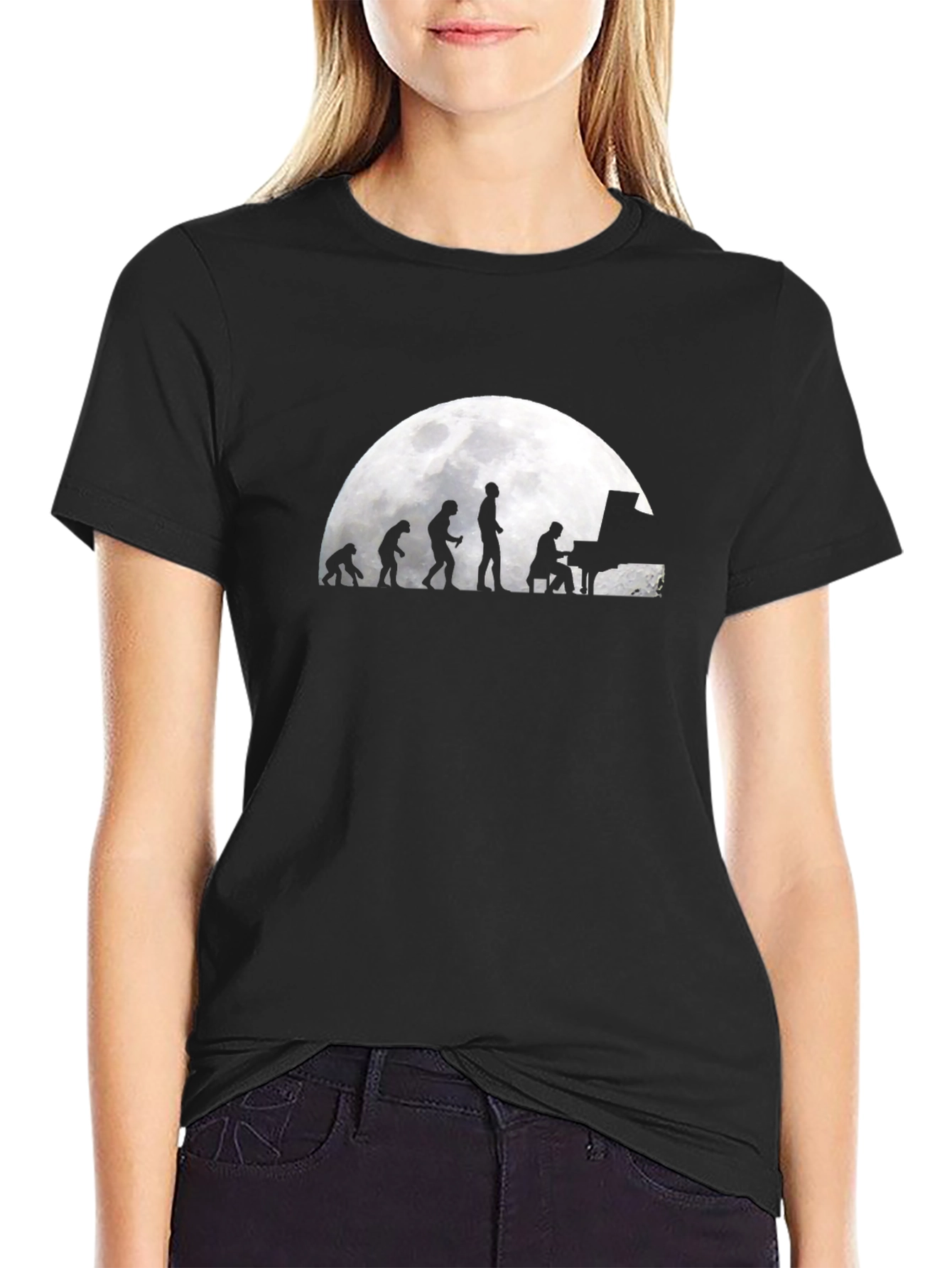 Evolution of Piano Player T-Shirt
