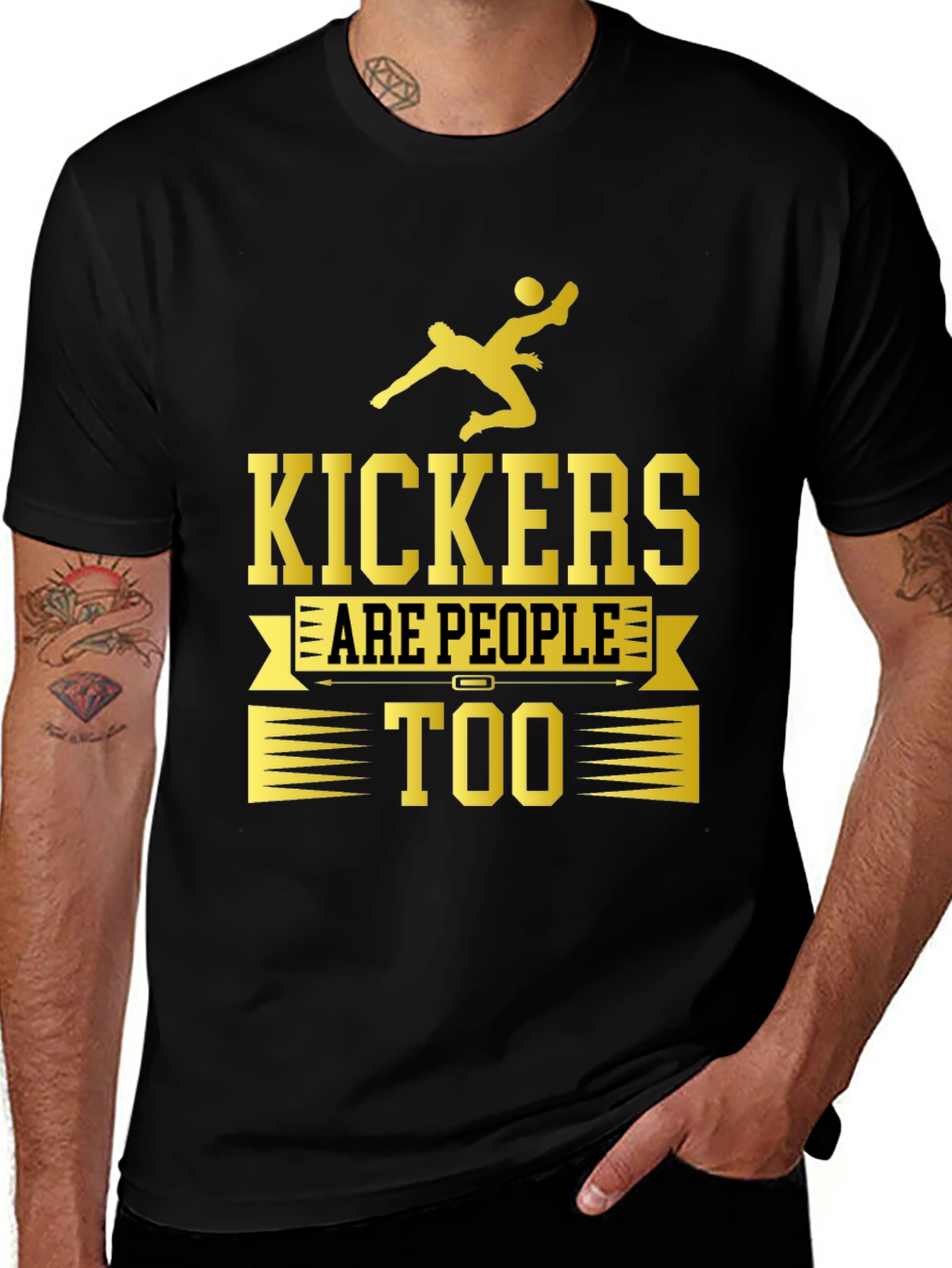 Kickers Are People Too Graphic T-Shirt