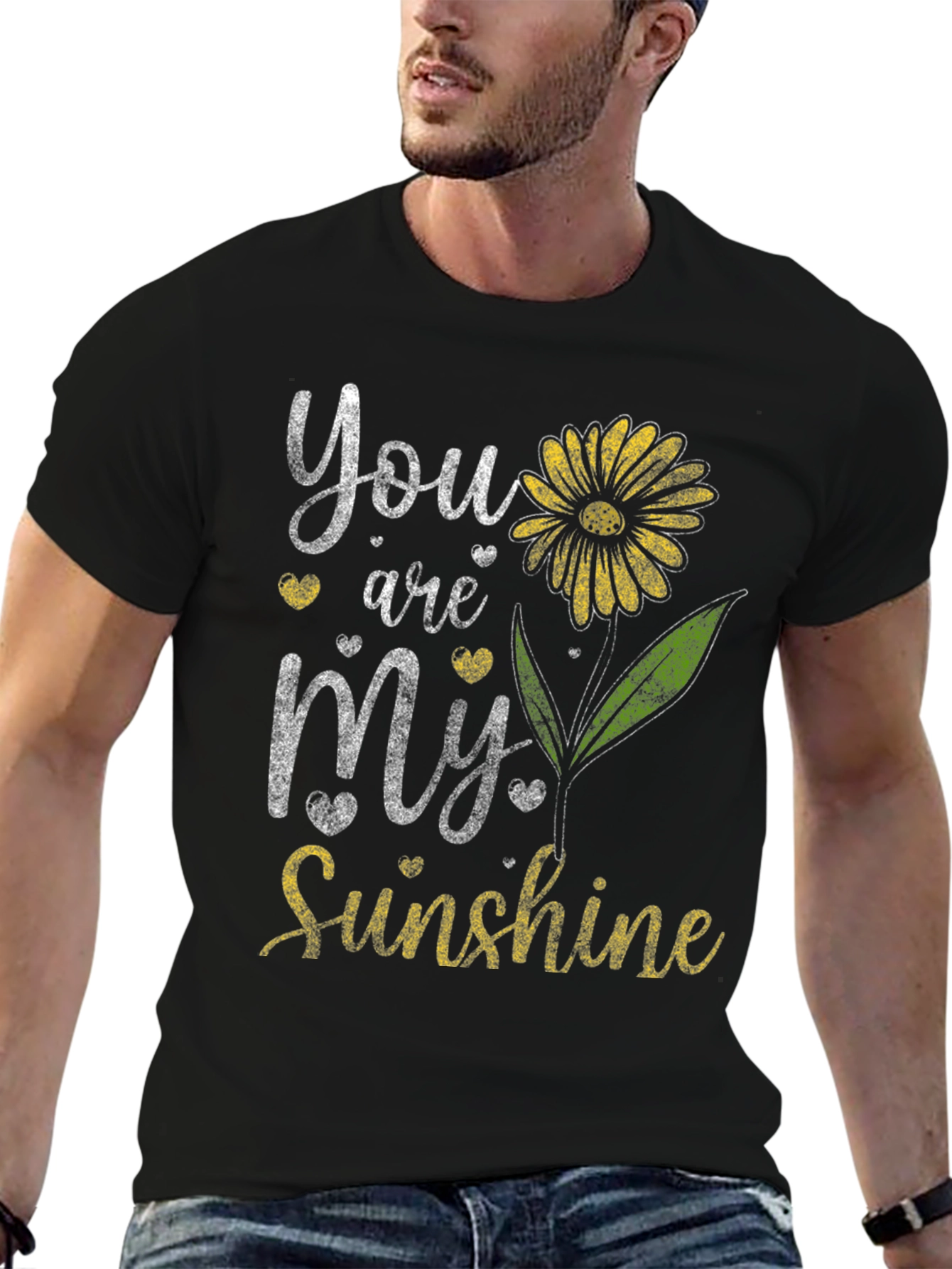 You Are My Sunshine Graphic Tee - Black