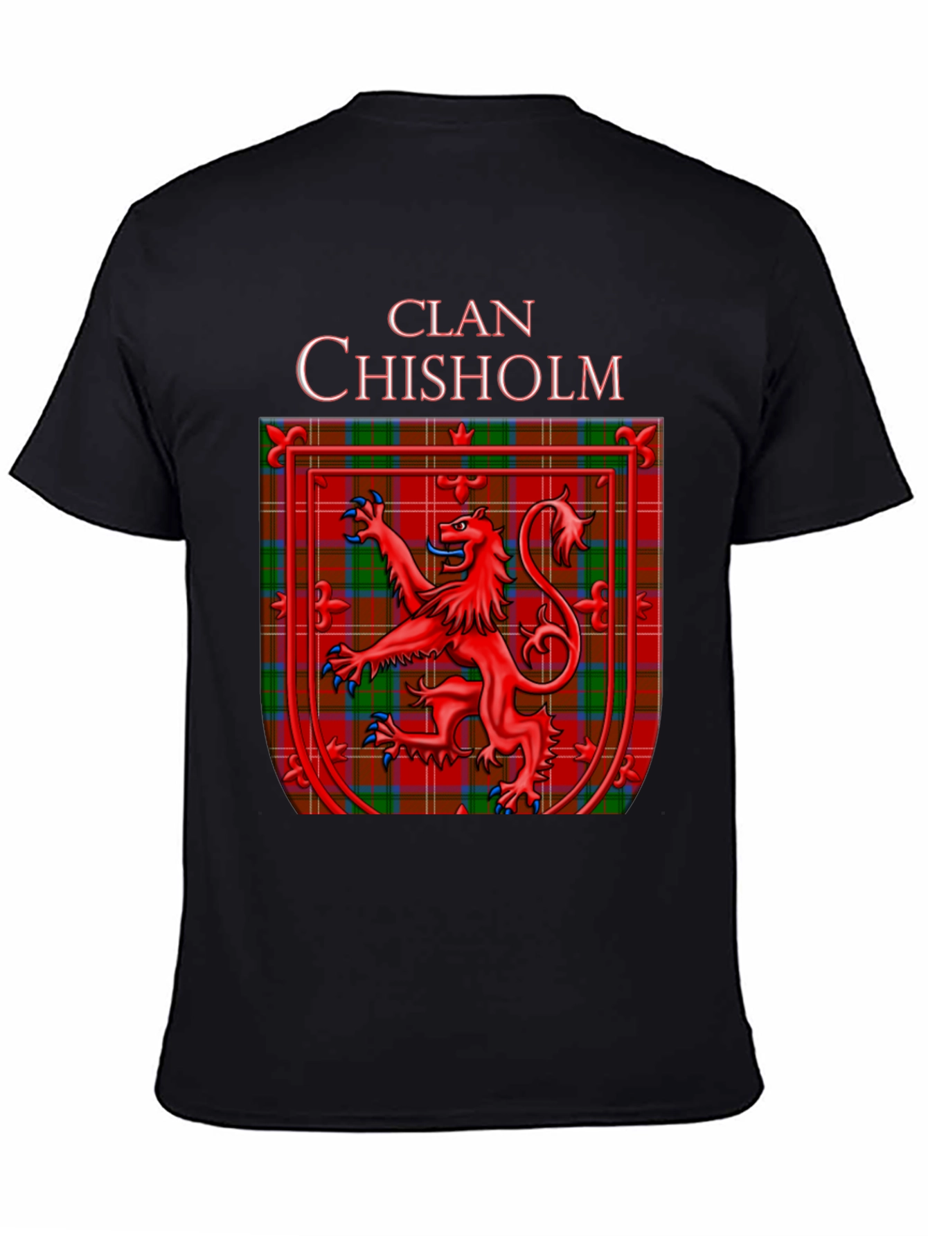 Clan Chisholm Tartan Crest Graphic T-Shirt