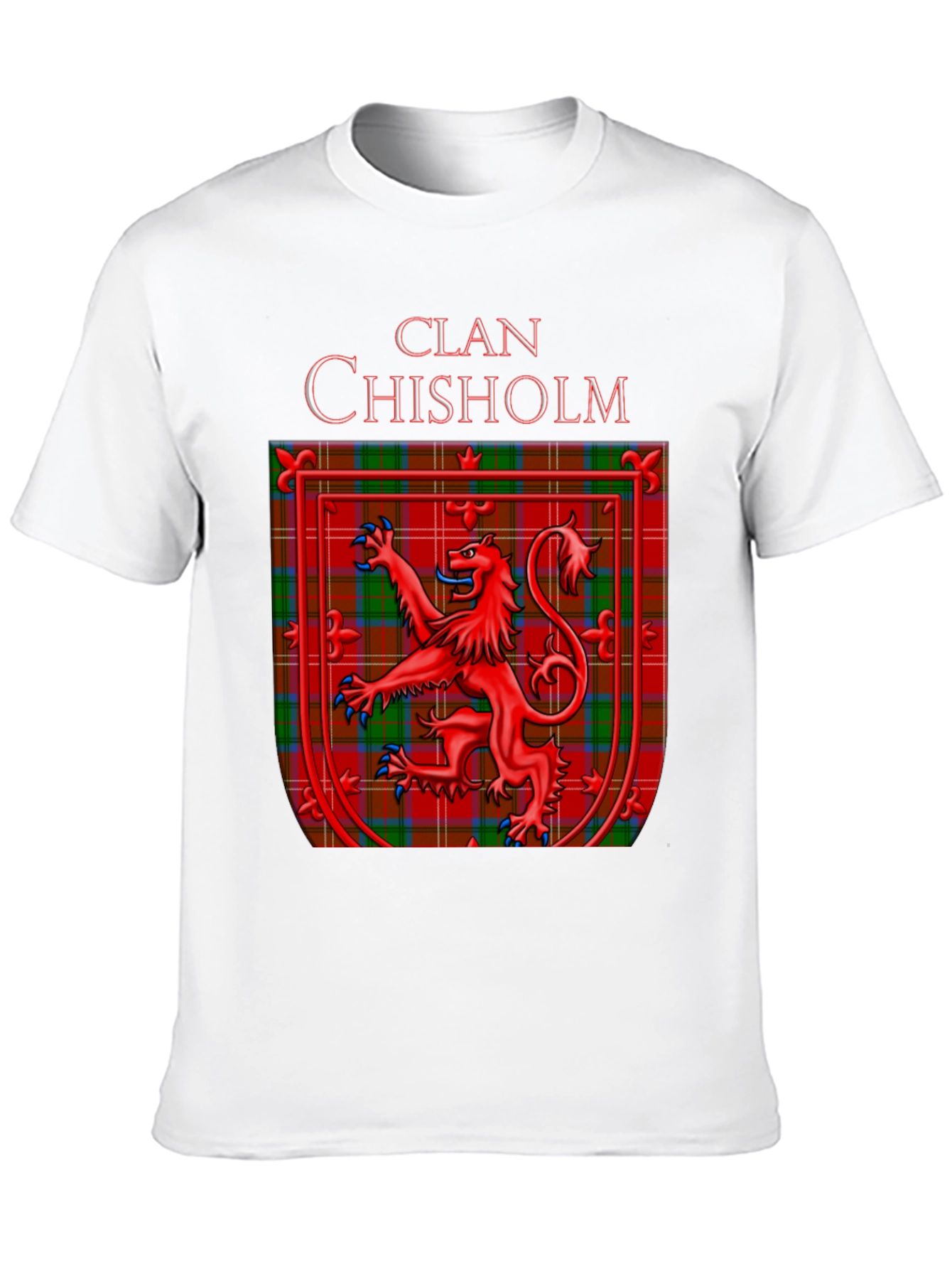 Clan Chisholm Tartan Crest Graphic T-Shirt