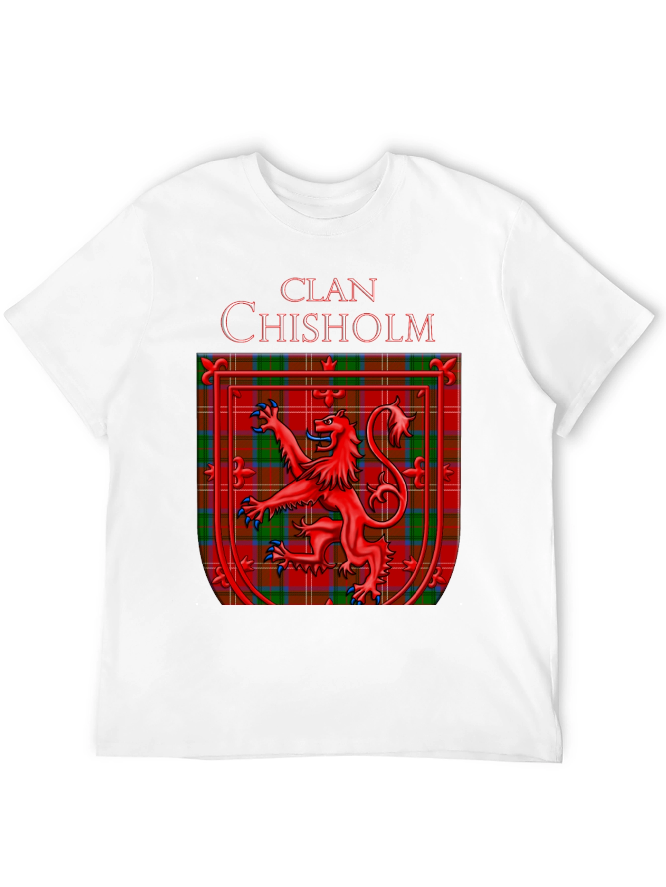 Clan Chisholm Tartan Crest Graphic T-Shirt