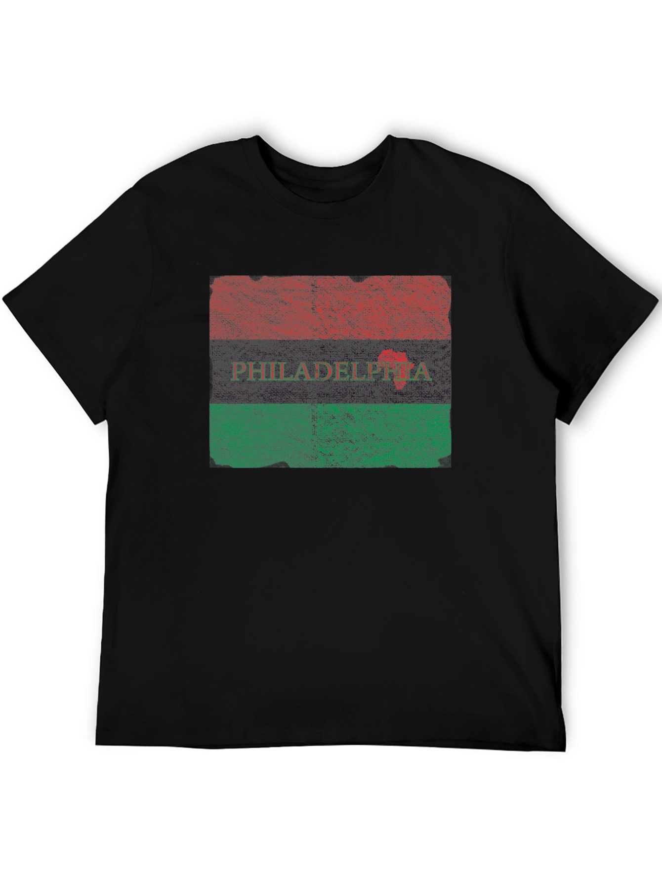 Philadelphia Pan-African Flag Graphic T-Shirt