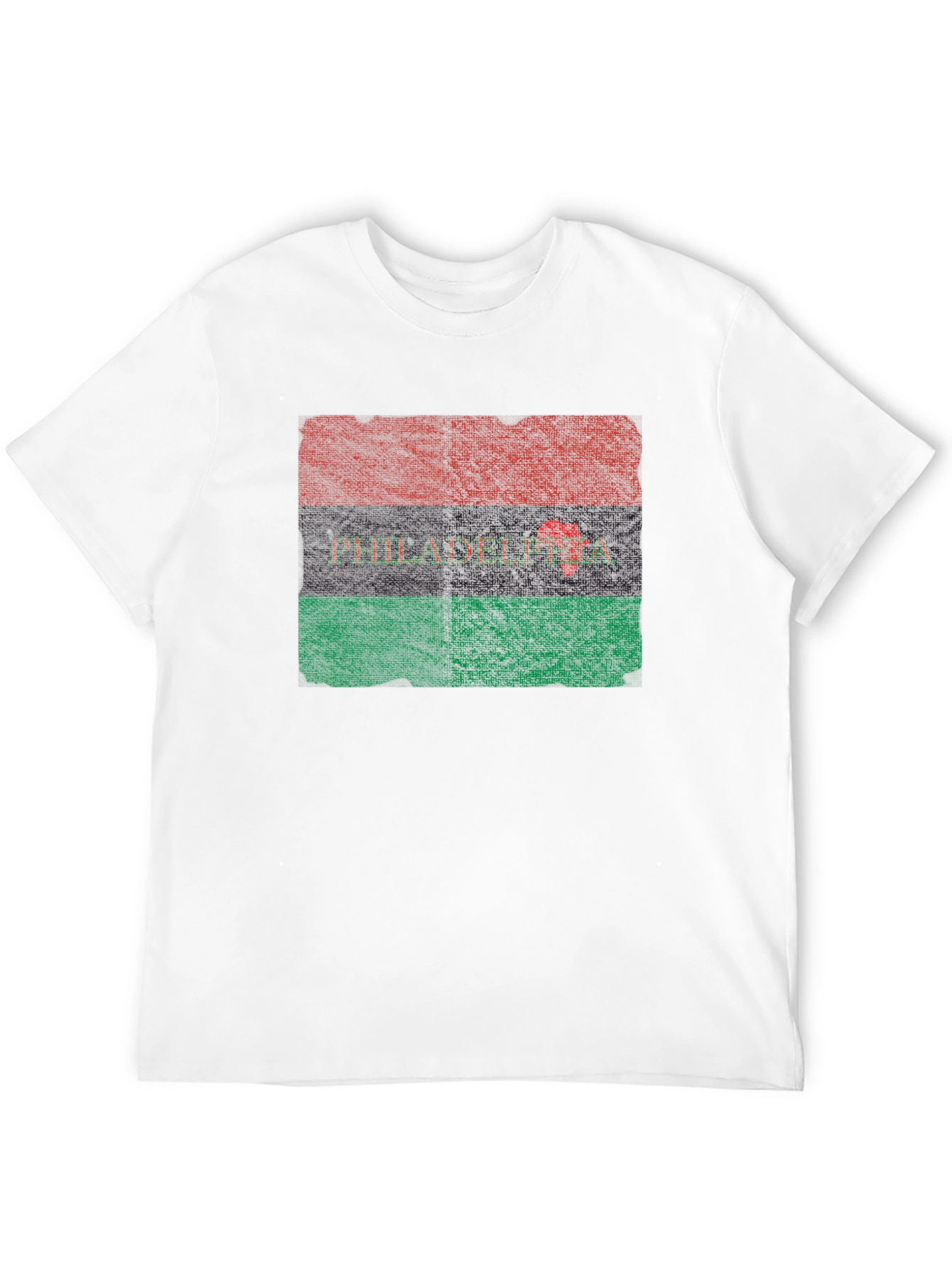Philadelphia Pan-African Flag Graphic T-Shirt