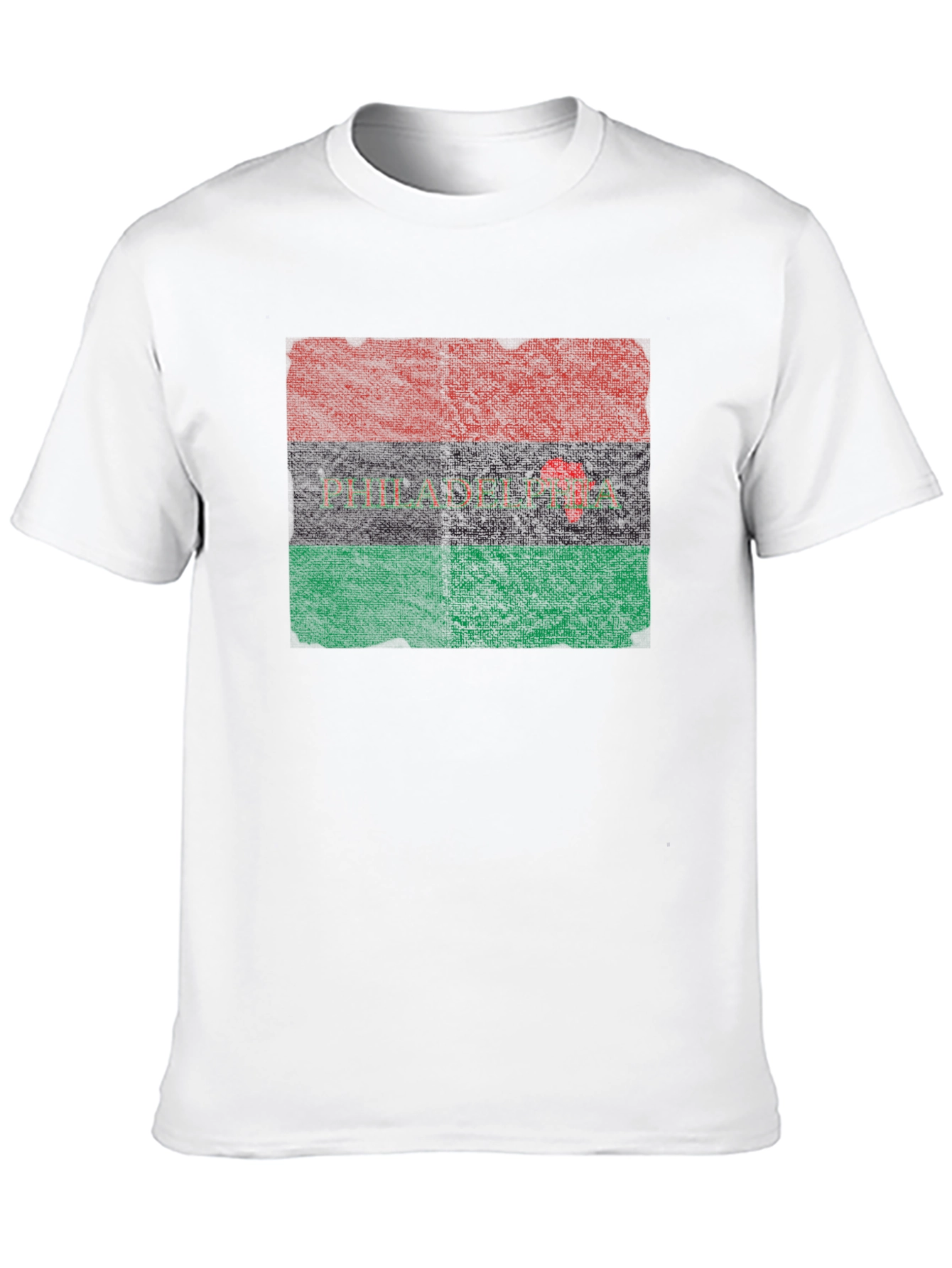 Philadelphia Pan-African Flag Graphic T-Shirt