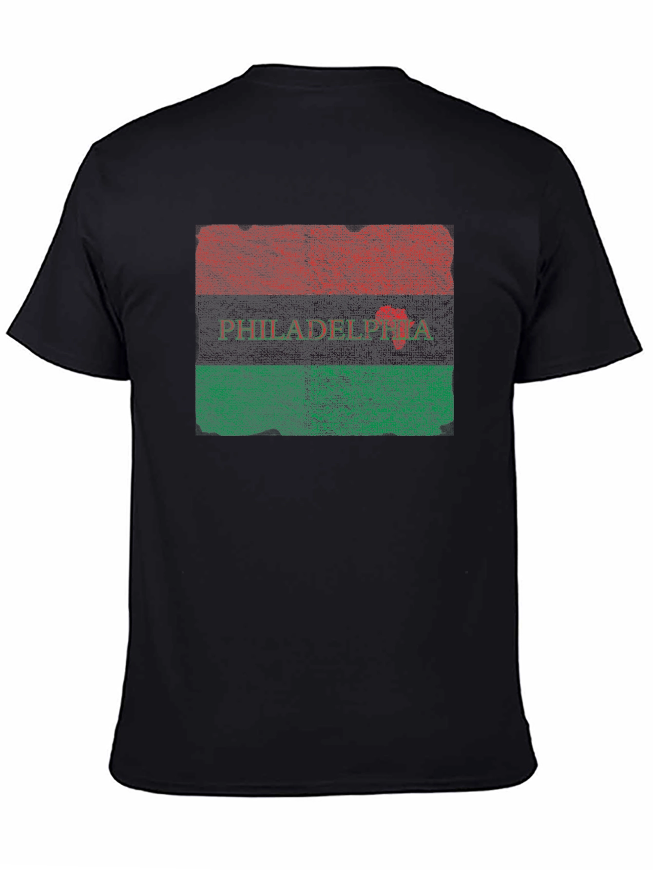 Philadelphia Pan-African Flag Graphic T-Shirt