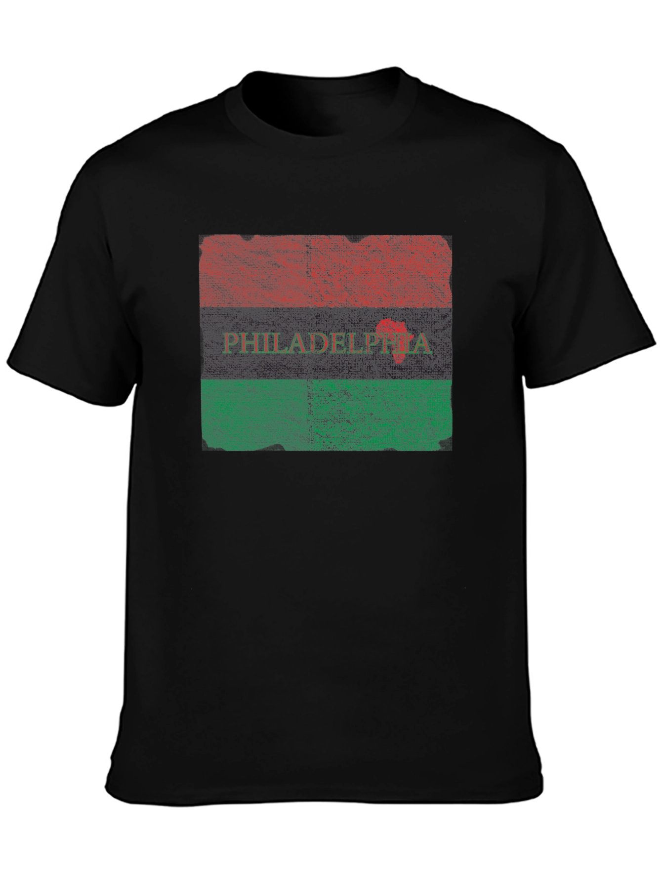 Philadelphia Pan-African Flag Graphic T-Shirt