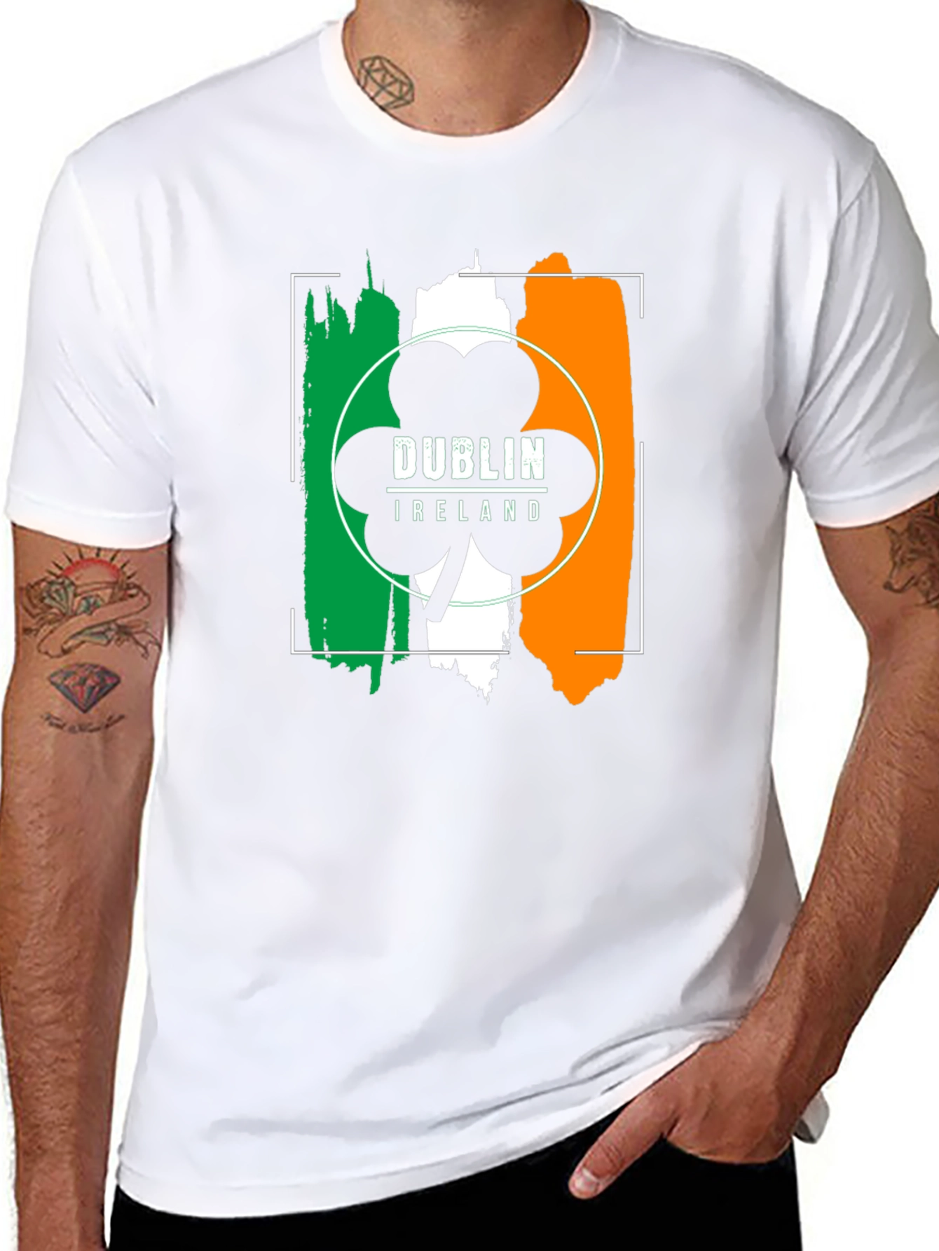 Dublin Ireland Shamrock T-Shirt - Irish Pride Tee