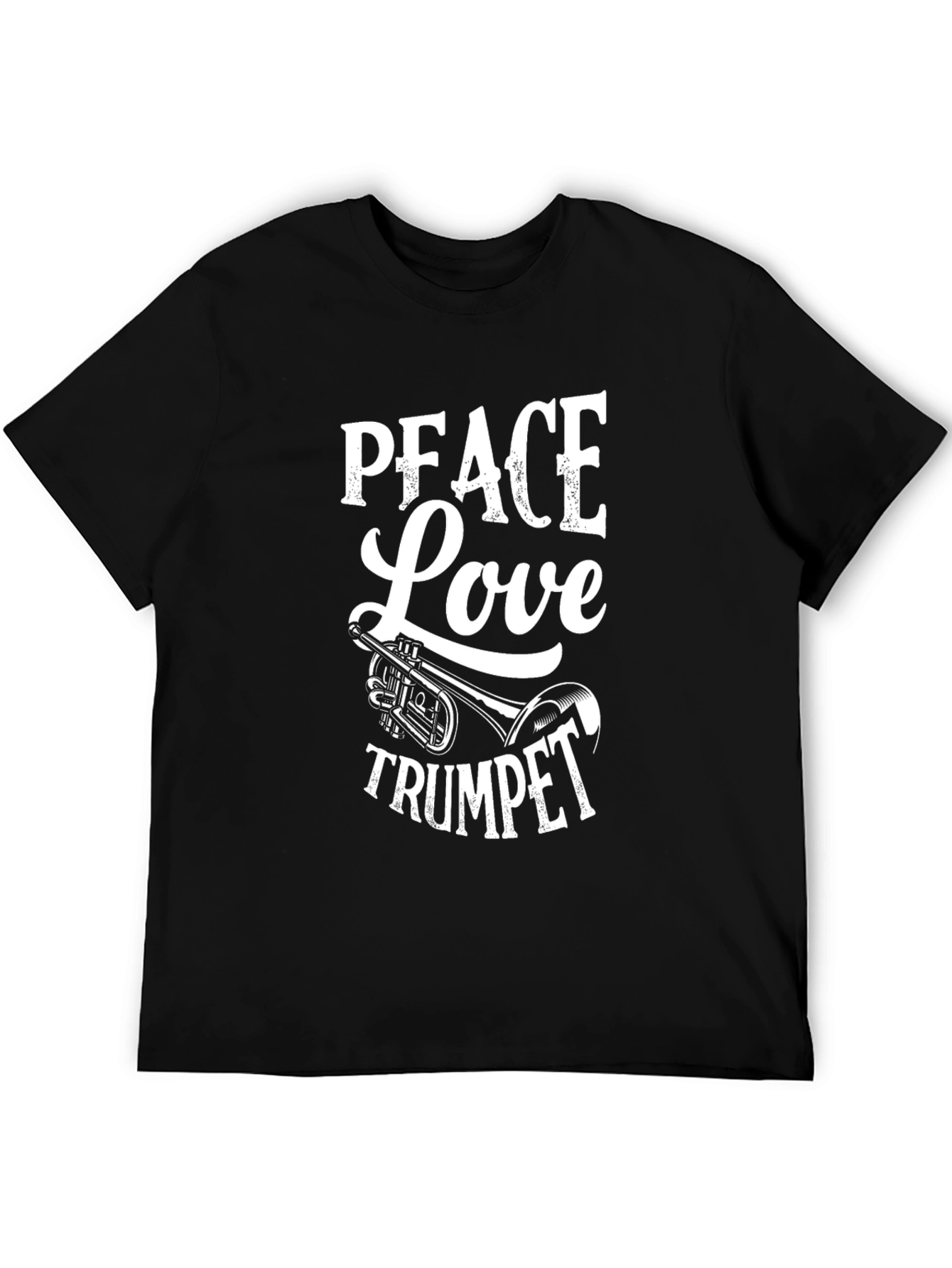 Peace Love Trumpet T-Shirt - Musician Tee