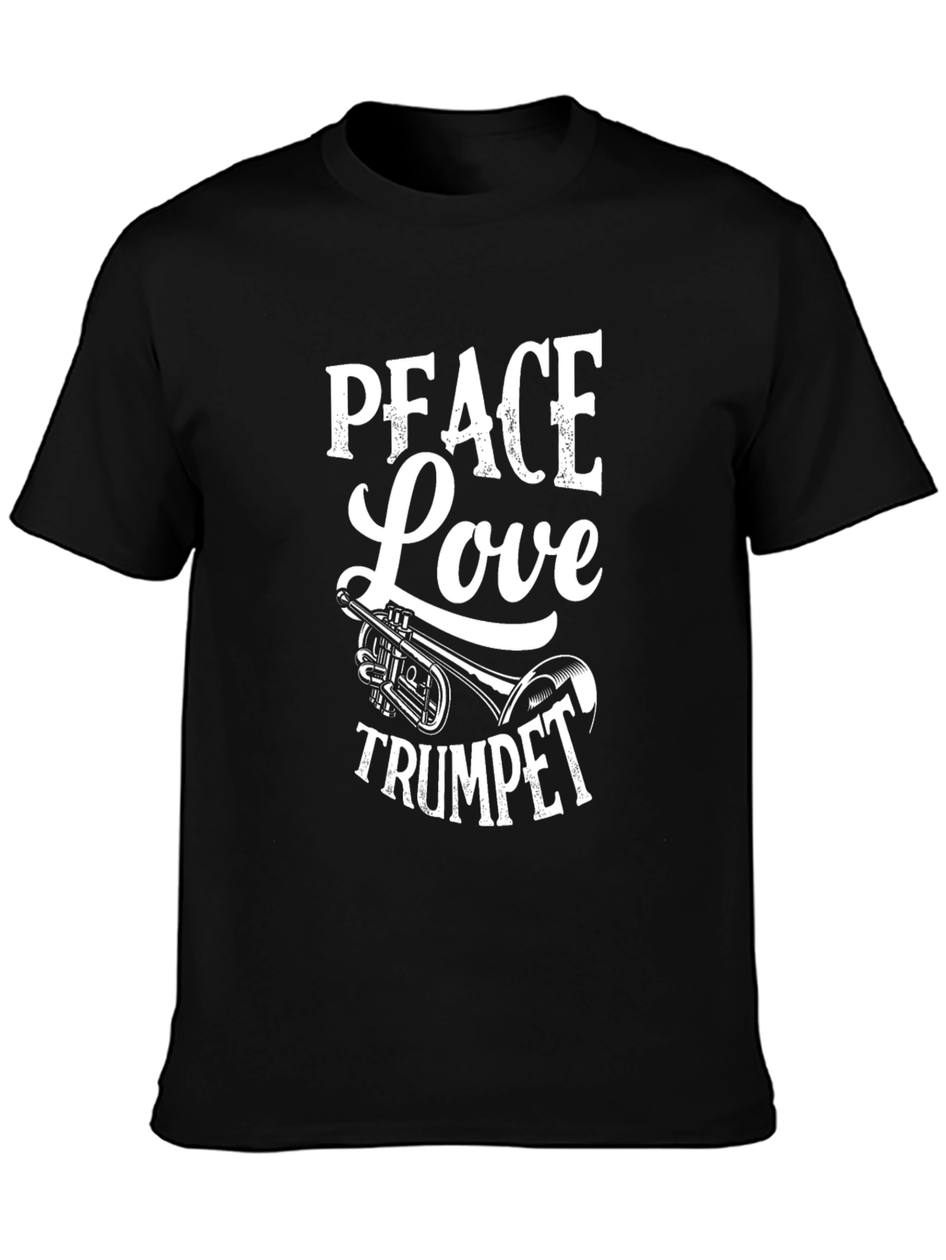 Peace Love Trumpet T-Shirt - Musician Tee