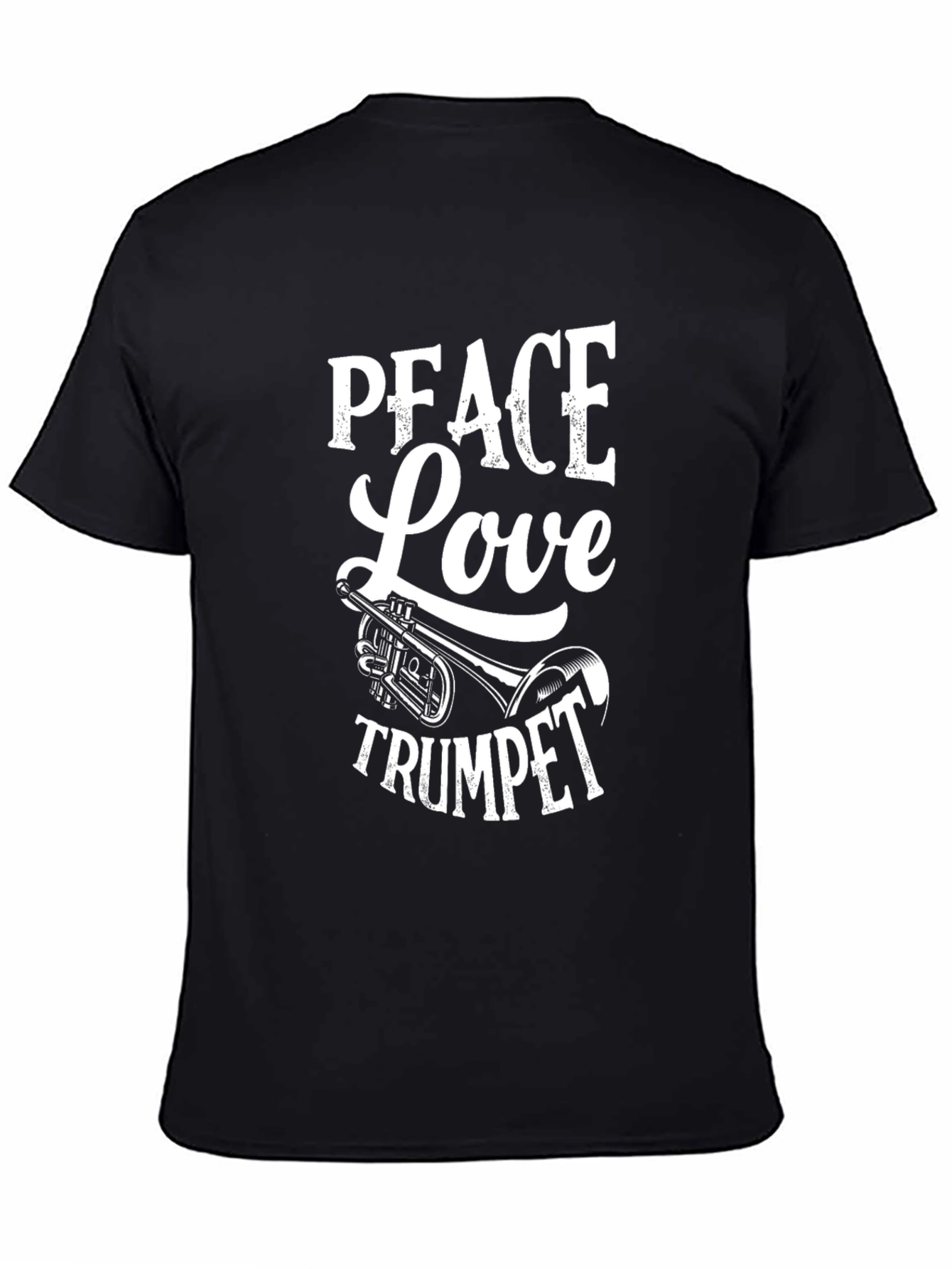 Peace Love Trumpet T-Shirt - Musician Tee