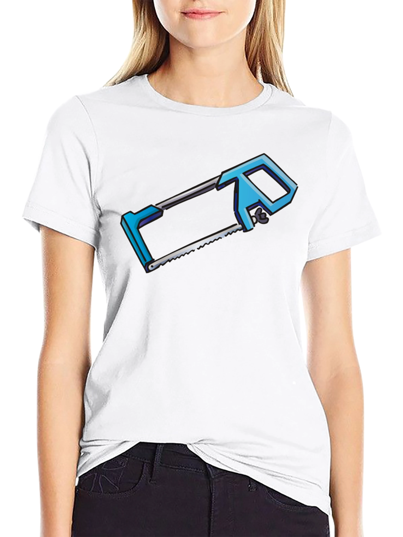 Hacksaw Graphic T-Shirt - Black Crew Neck Tee