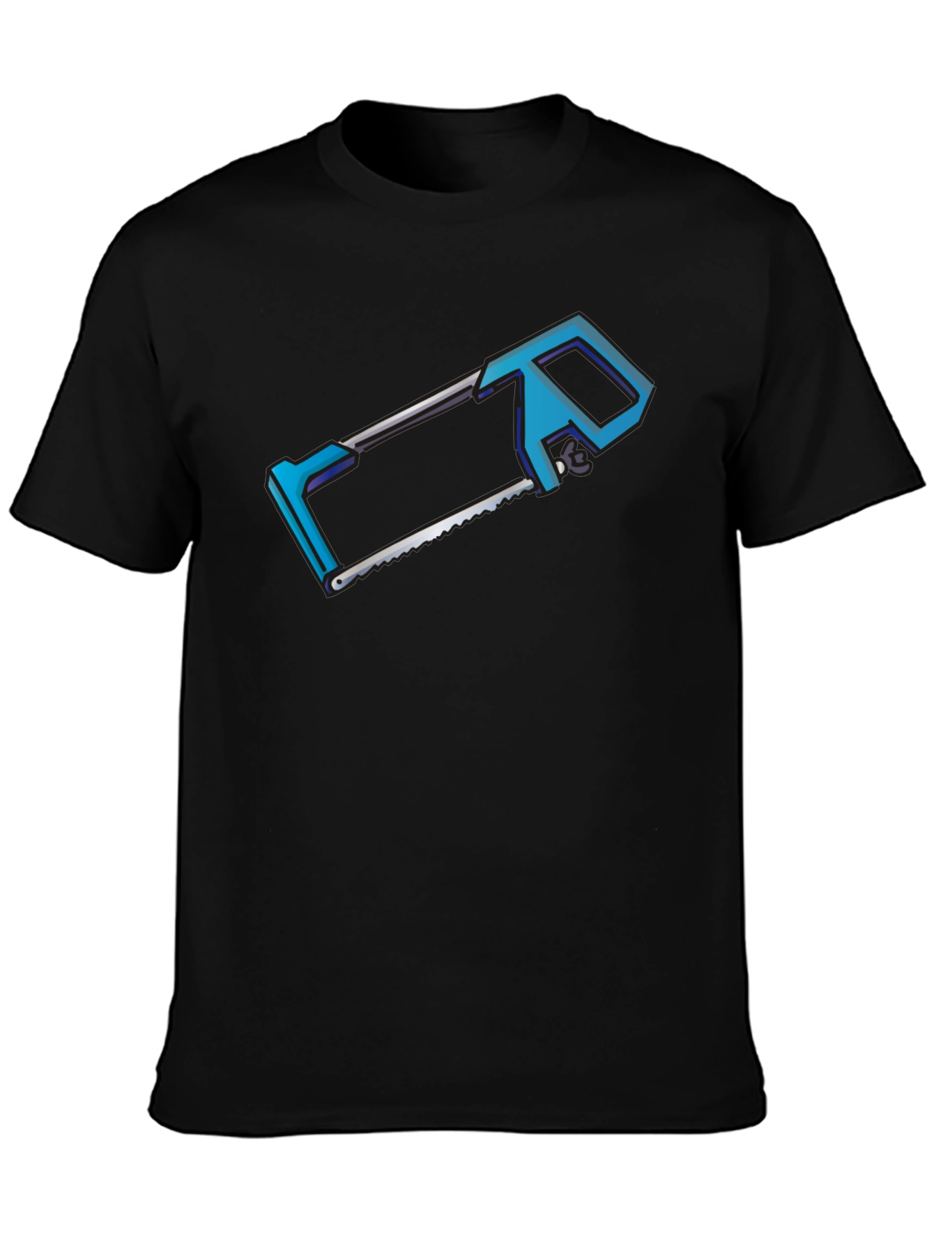 Hacksaw Graphic T-Shirt - Black Crew Neck Tee