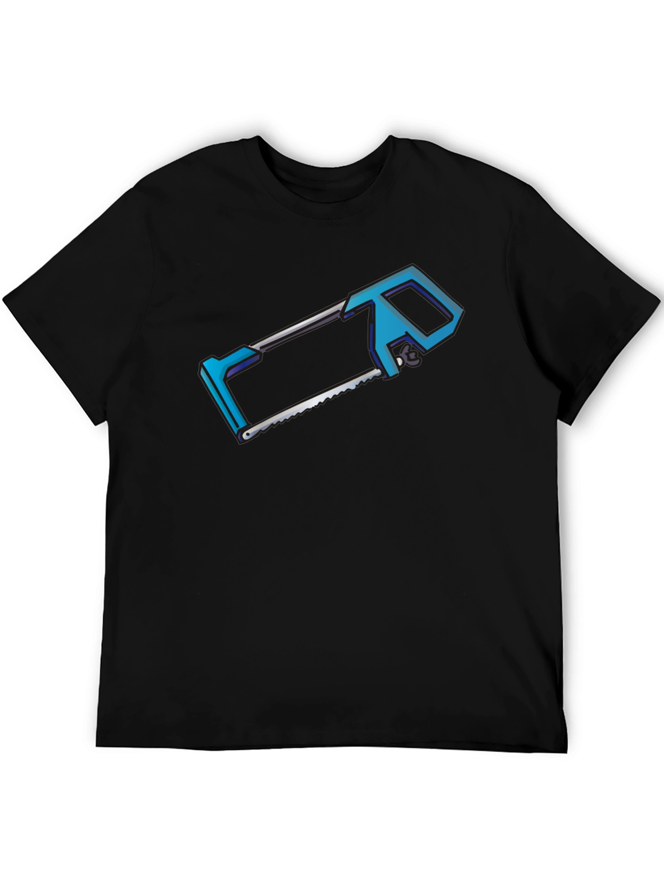 Hacksaw Graphic T-Shirt - Black Crew Neck Tee