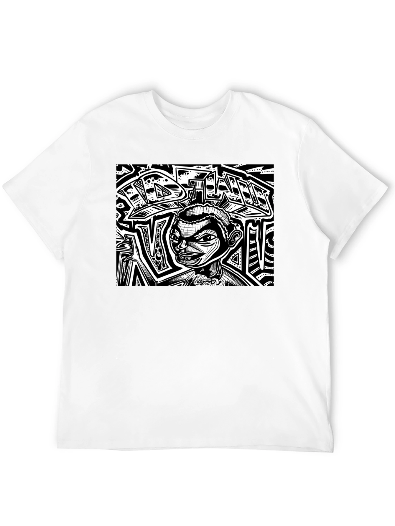 Edgy Graphic Print T-Shirt
