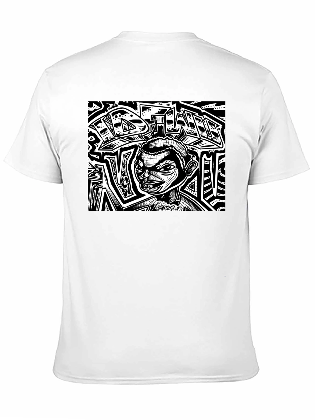 Edgy Graphic Print T-Shirt