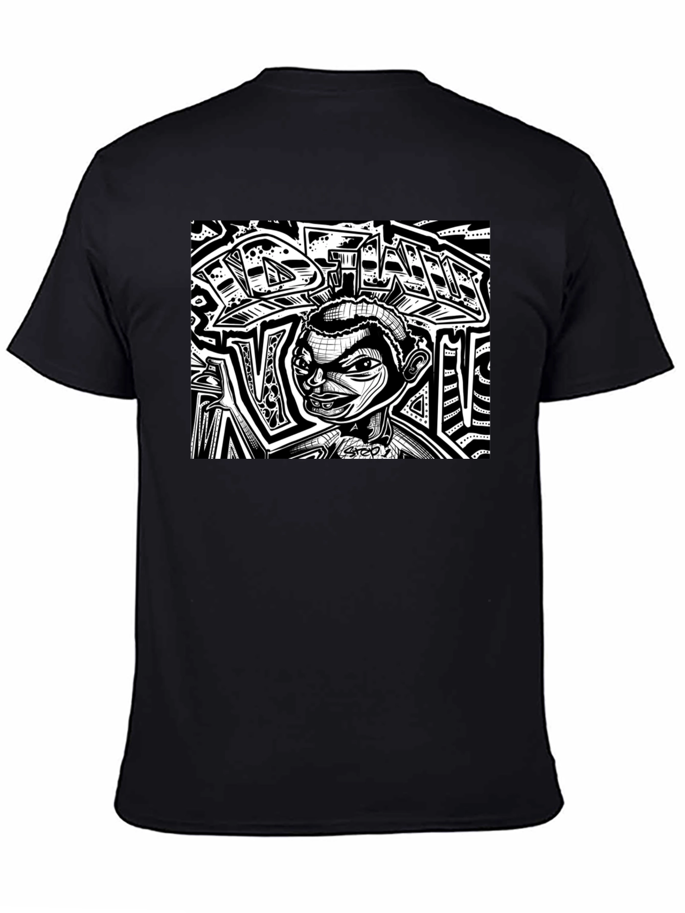 Edgy Graphic Print T-Shirt
