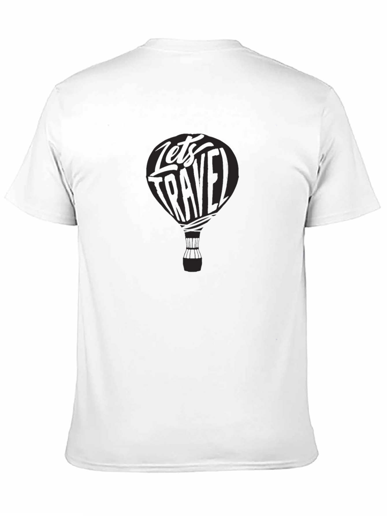 Lets Travel Hot Air Balloon Graphic Tee