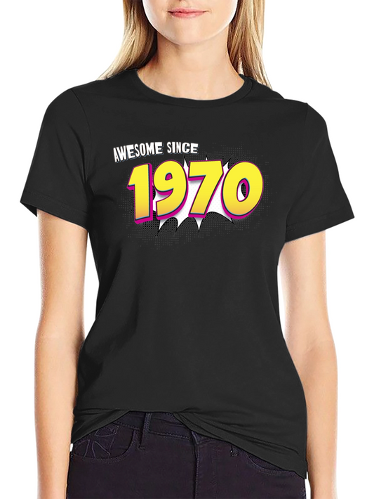 Awesome Since 1970 Black T-Shirt