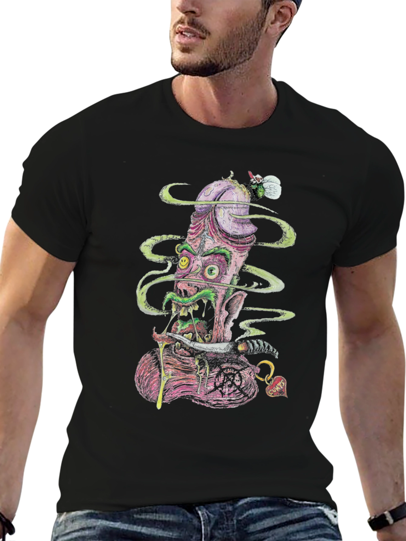 Grotesque Graphic Tee - Penis Monster T-Shirt