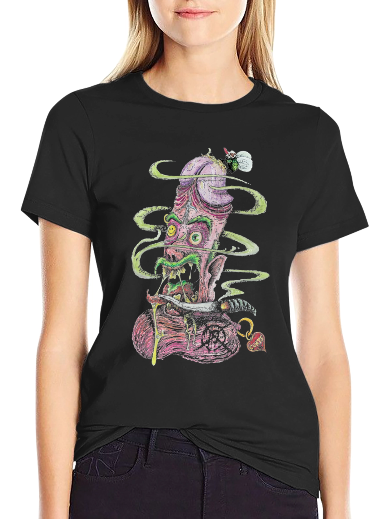 Grotesque Graphic Tee - Penis Monster T-Shirt