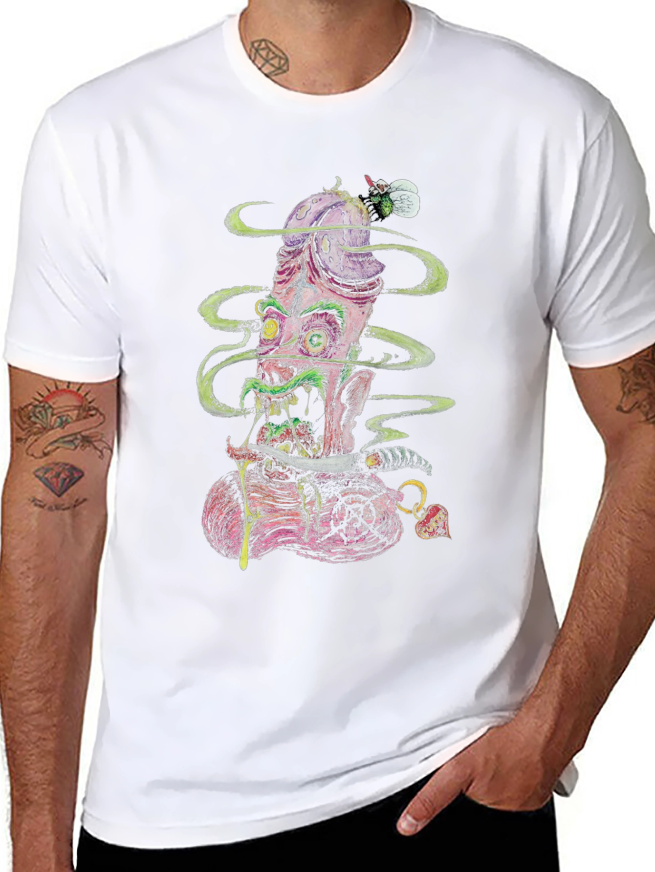Grotesque Graphic Tee - Penis Monster T-Shirt