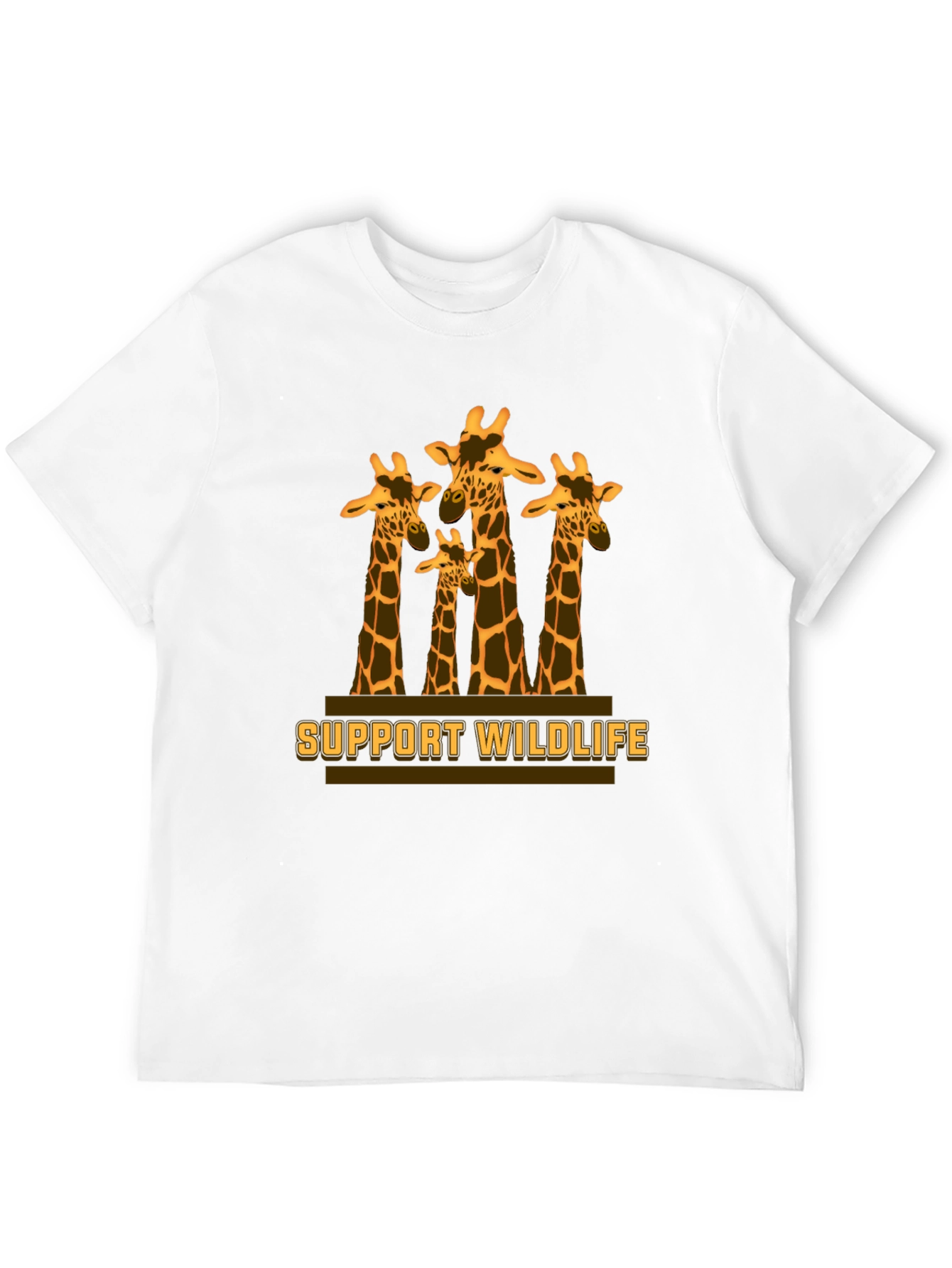 Support Wildlife Giraffe Graphic T-Shirt