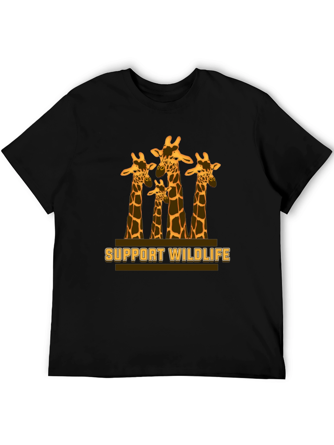 Support Wildlife Giraffe Graphic T-Shirt