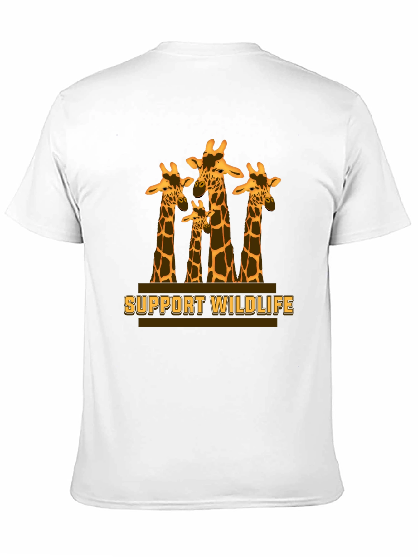Support Wildlife Giraffe Graphic T-Shirt