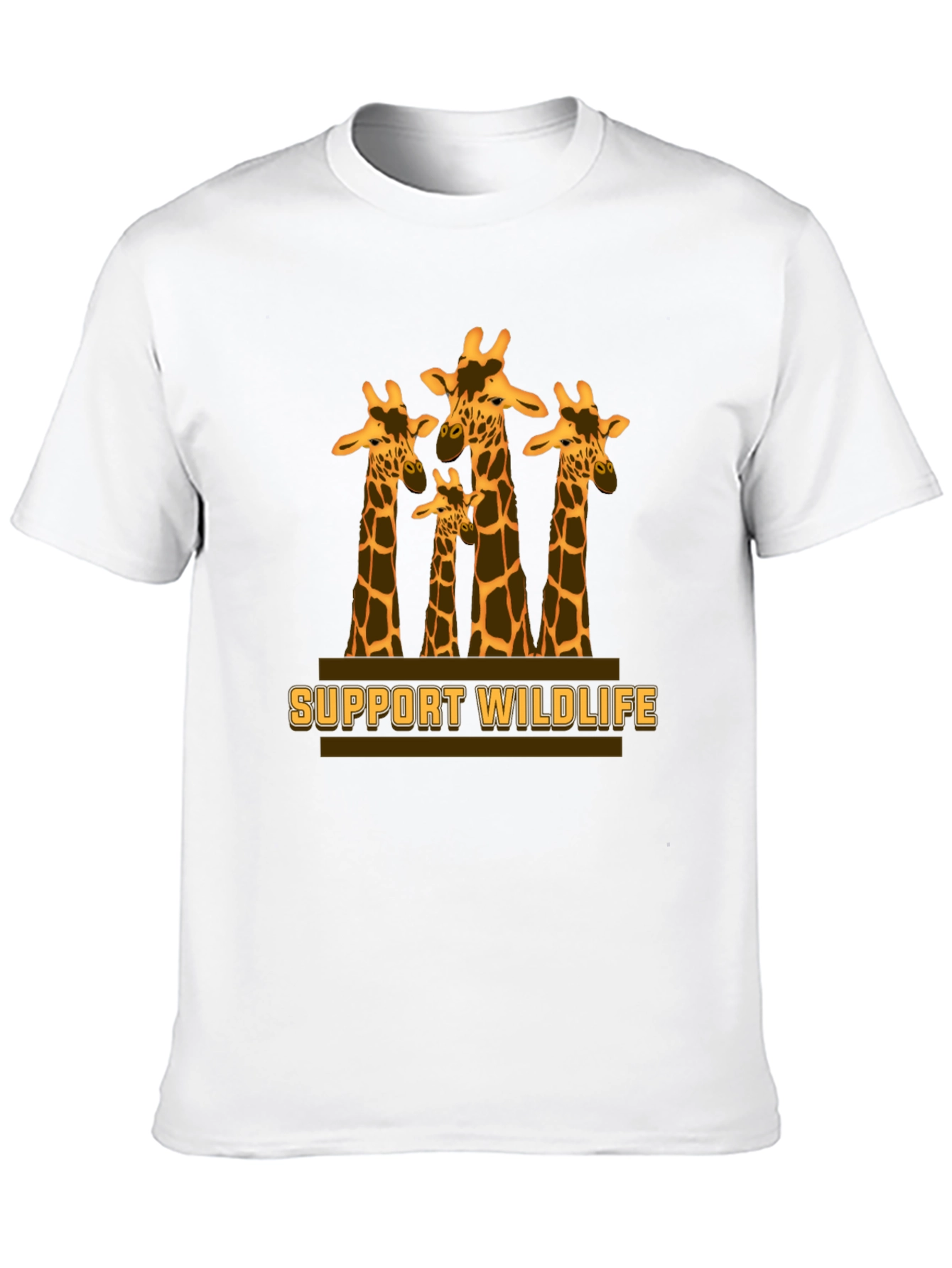 Support Wildlife Giraffe Graphic T-Shirt