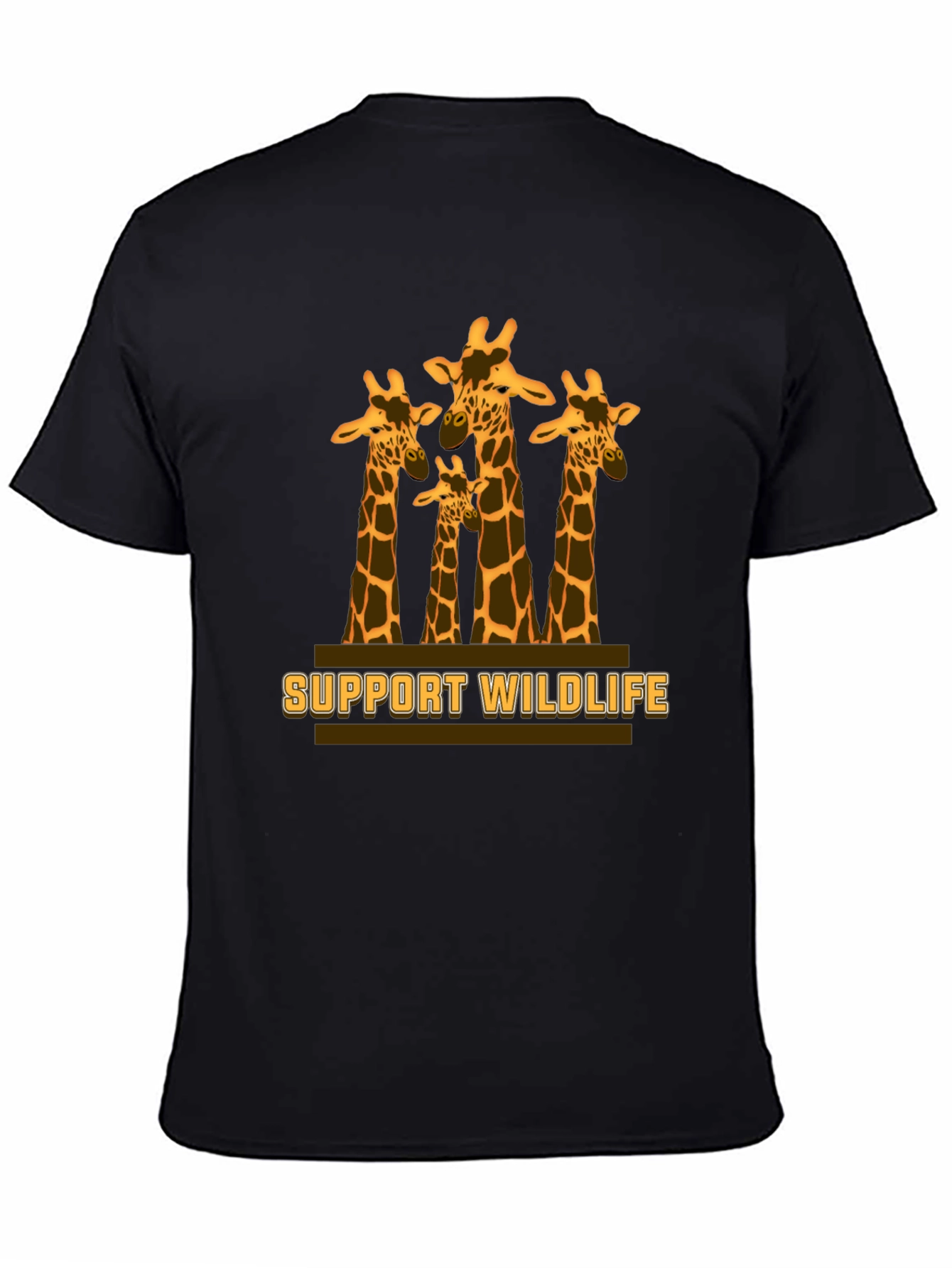Support Wildlife Giraffe Graphic T-Shirt