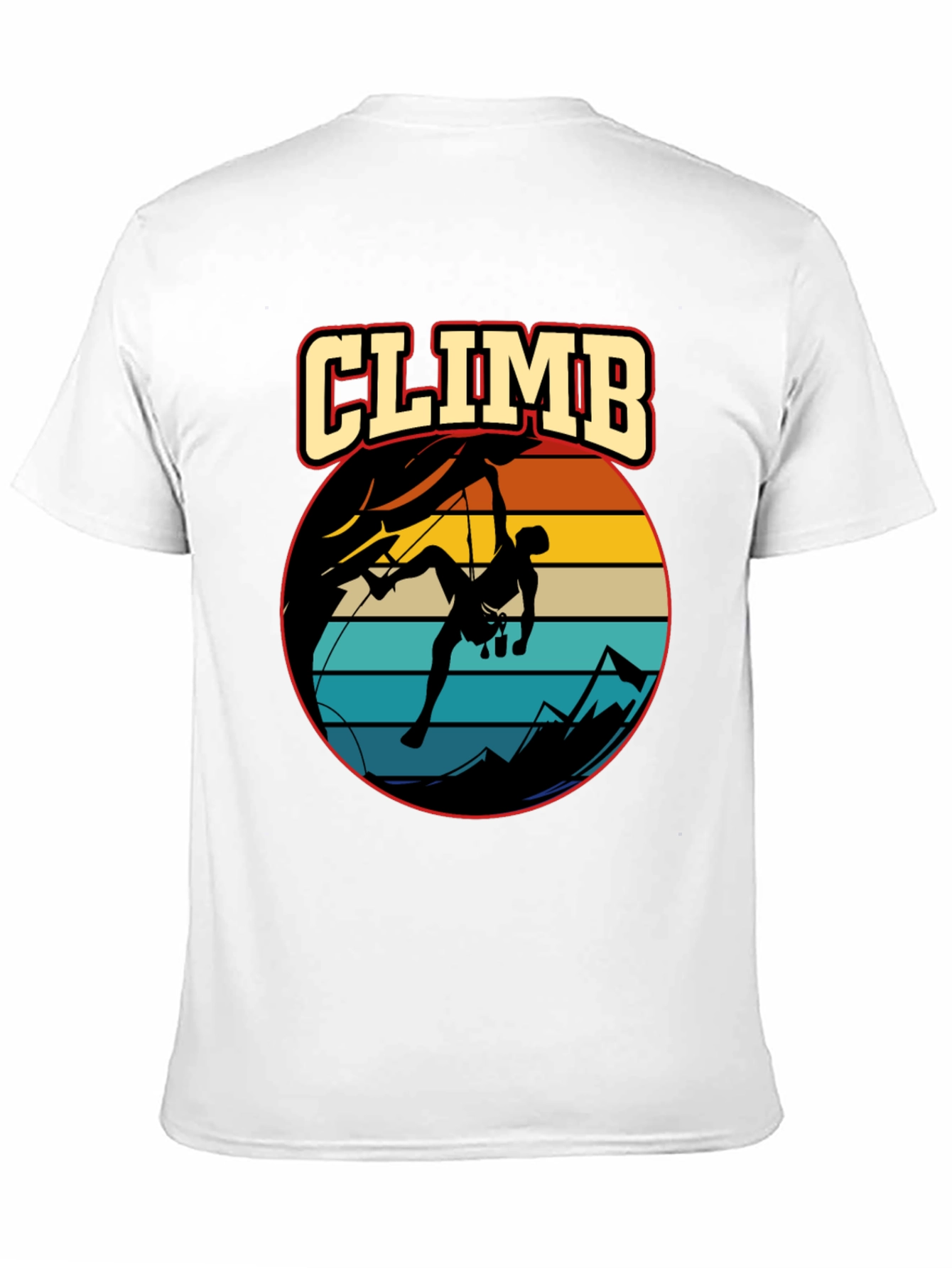 Climb T-Shirt: Retro Rock Climbing Tee