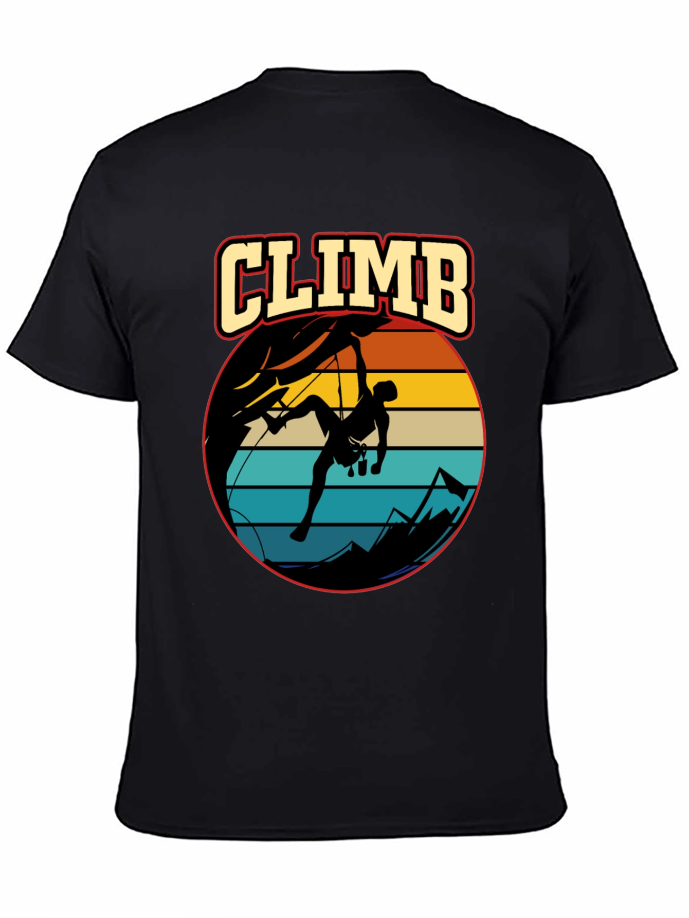Climb T-Shirt: Retro Rock Climbing Tee