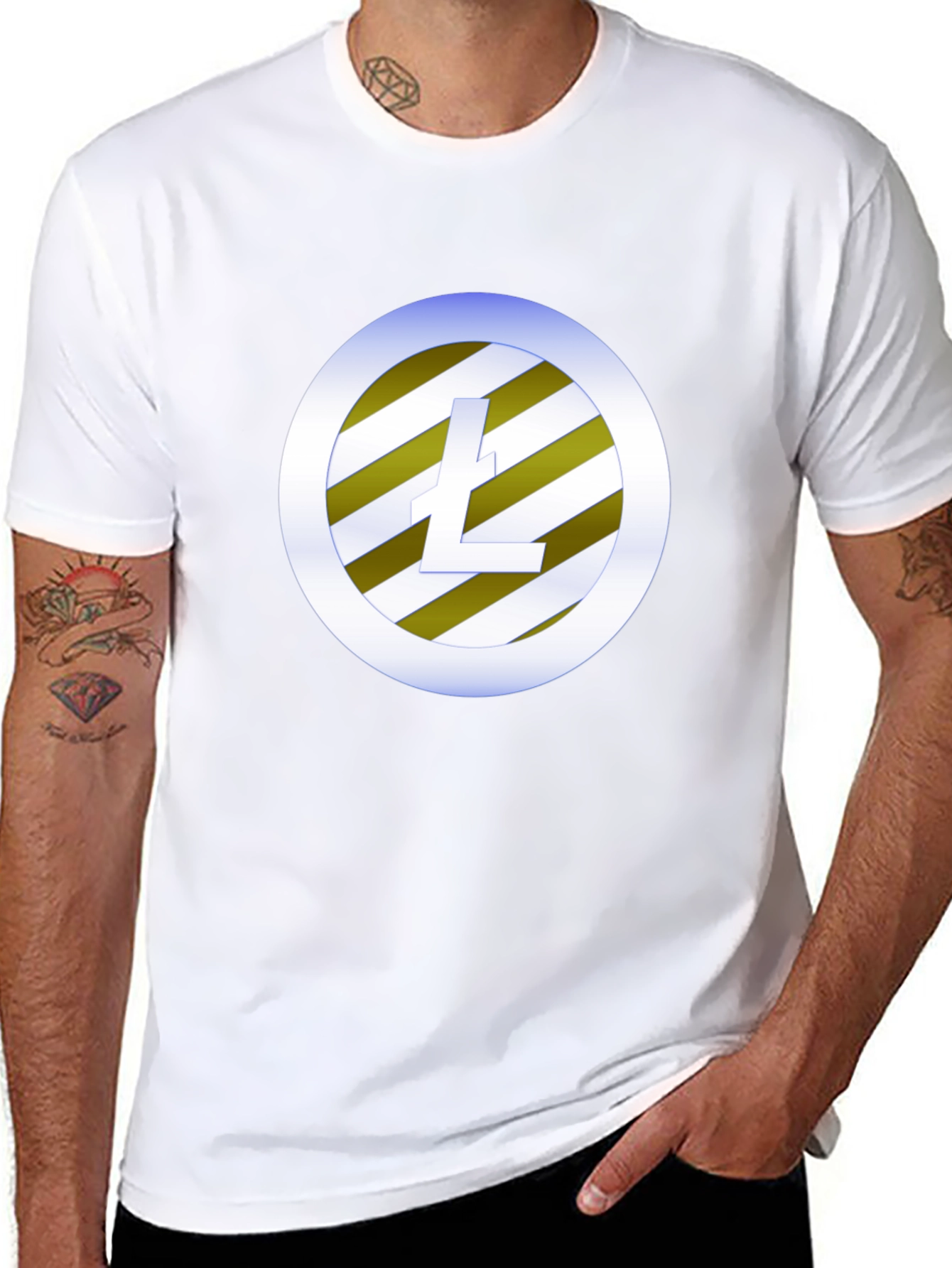 Litecoin Logo Black T-Shirt Crypto Fashion