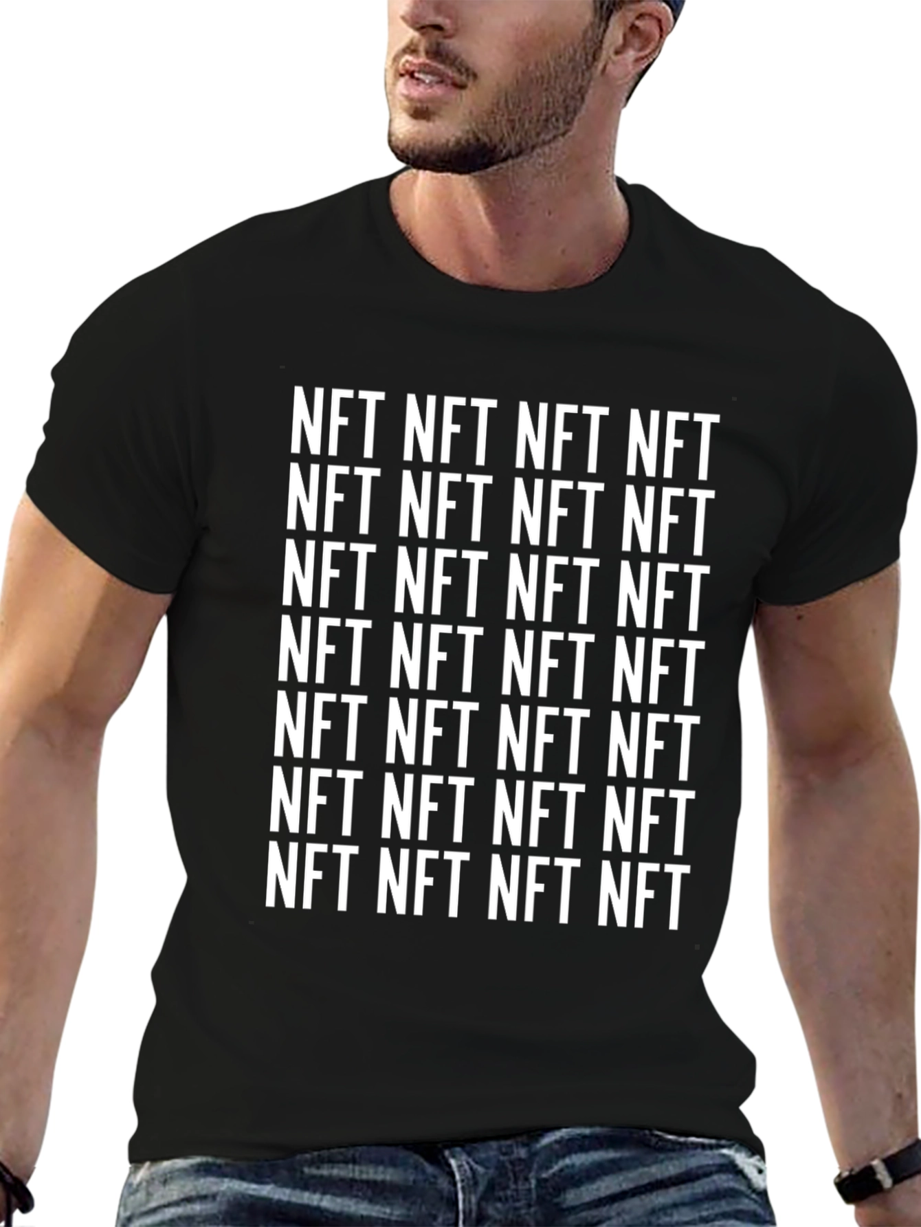 NFT Print Black T-Shirt