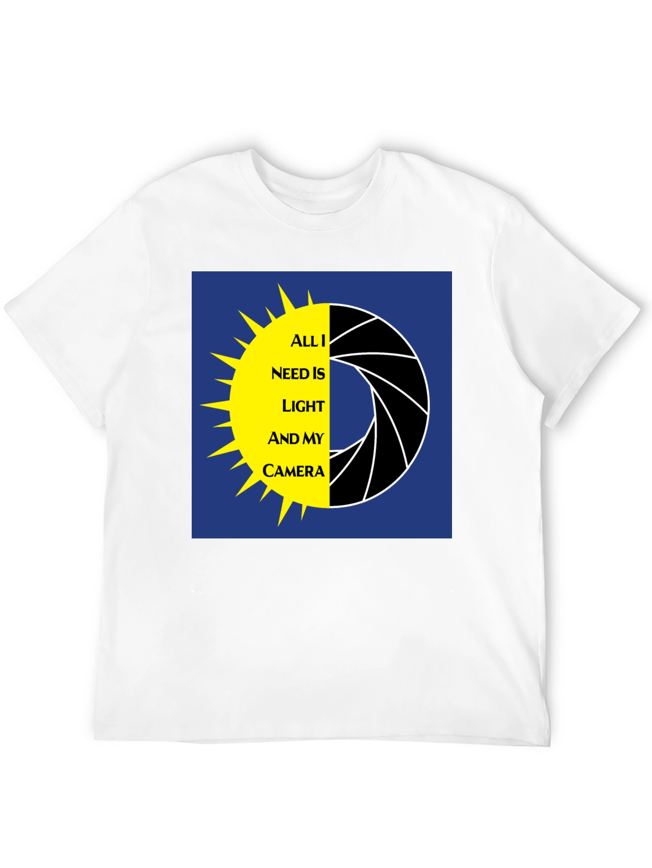 Photographer T-Shirt: Light and Camera Graphic Tee