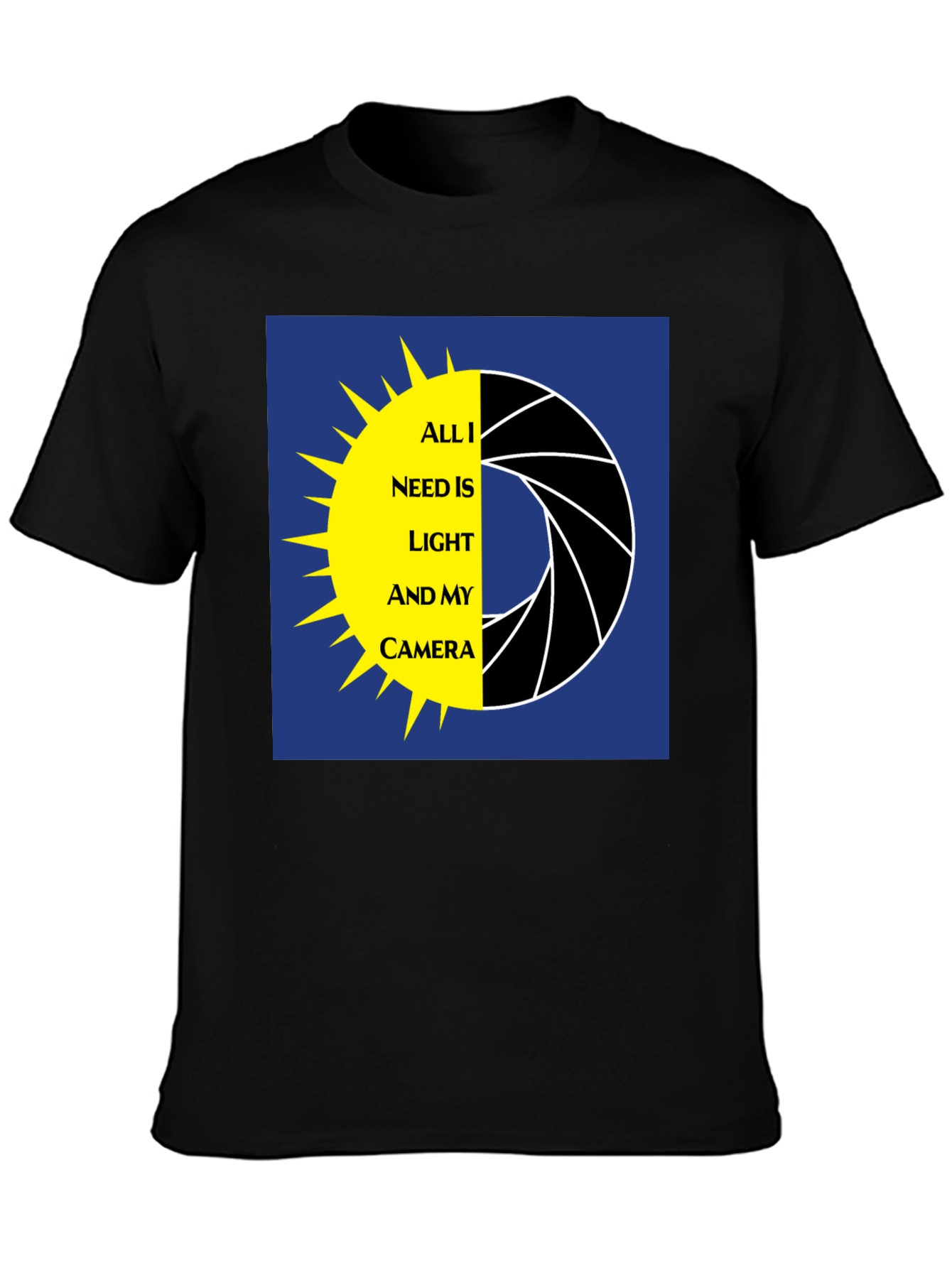 Photographer T-Shirt: Light and Camera Graphic Tee