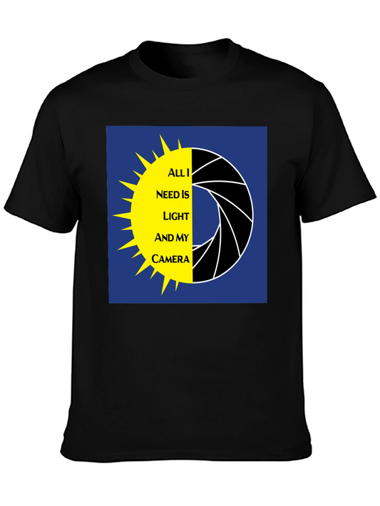 Photographer T-Shirt: Light and Camera Graphic Tee