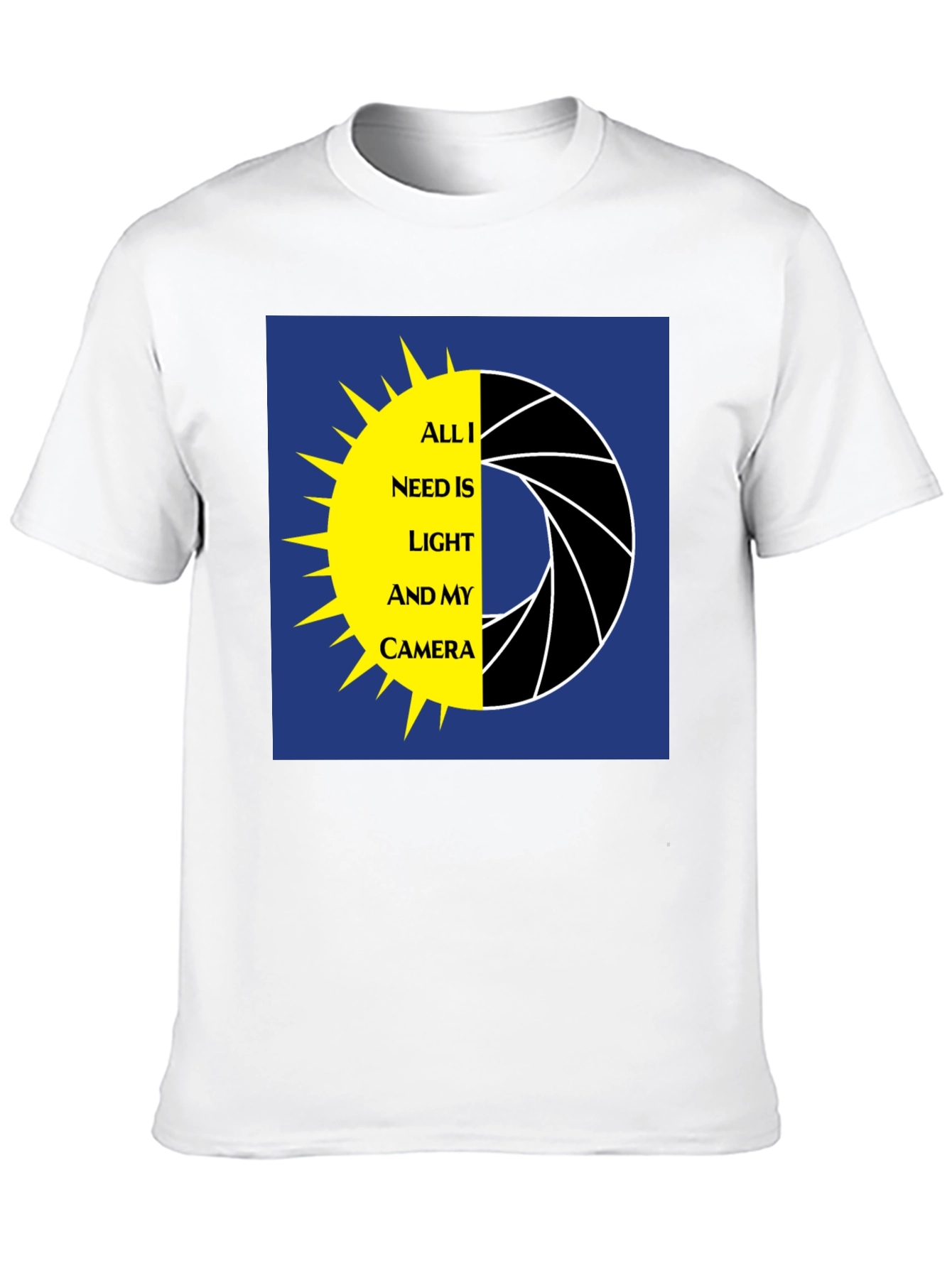 Photographer T-Shirt: Light and Camera Graphic Tee