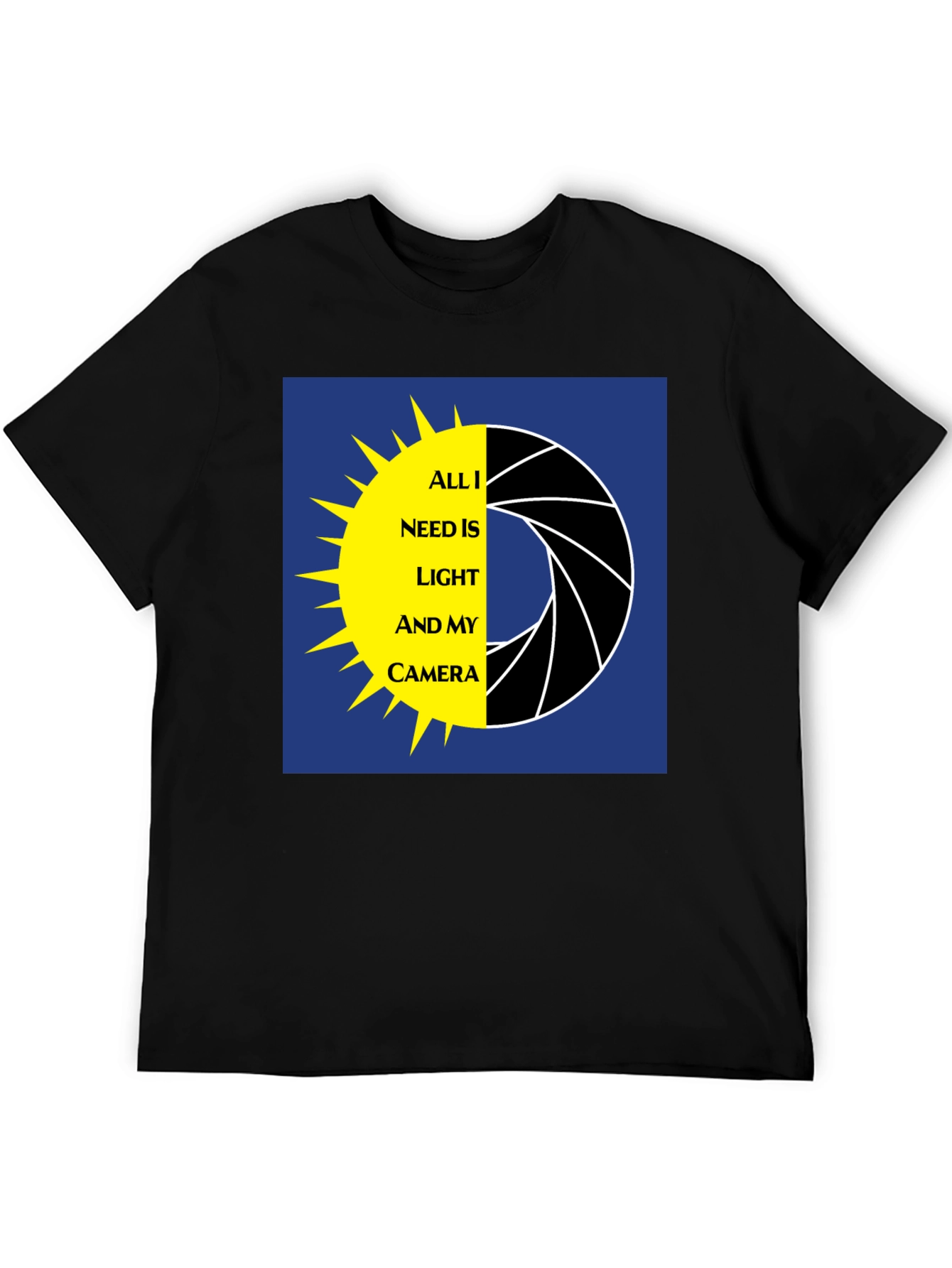 Photographer T-Shirt: Light and Camera Graphic Tee