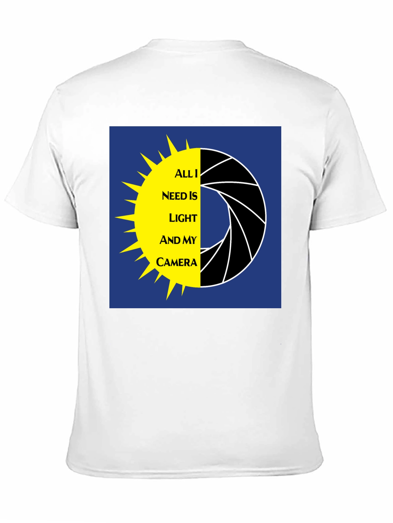 Photographer T-Shirt: Light and Camera Graphic Tee