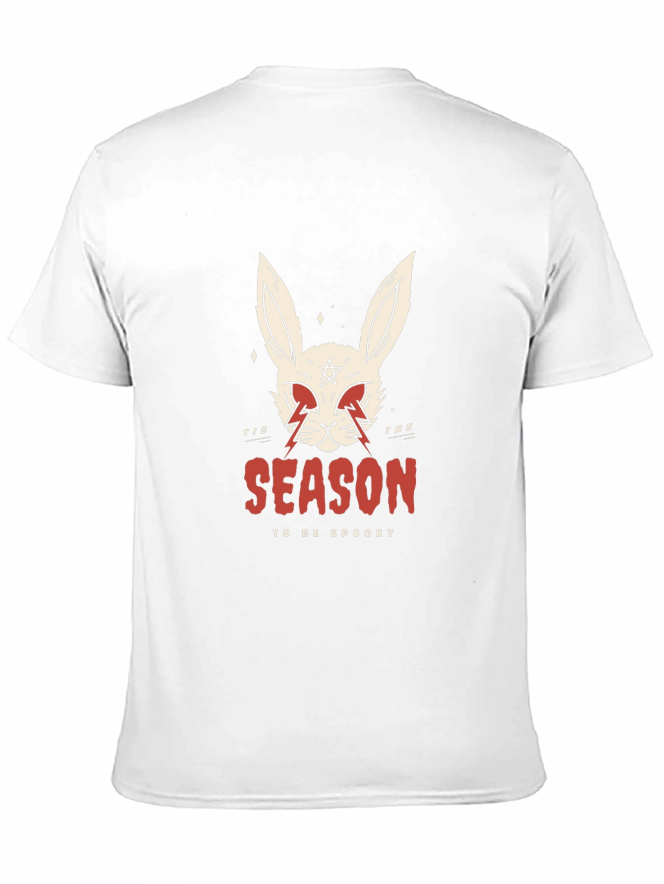 Spooky Season Rabbit Graphic Tee - Black